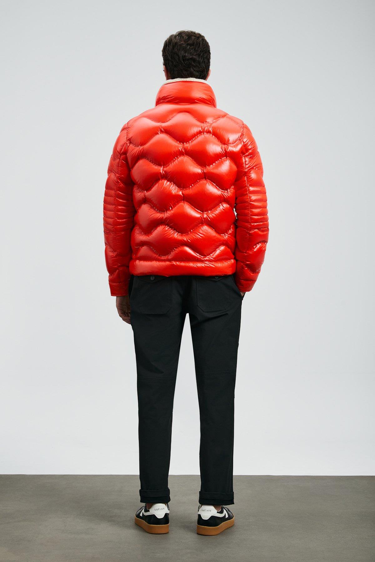 Lufian Roy Kaz Tüyü Erkek Mont Turuncu