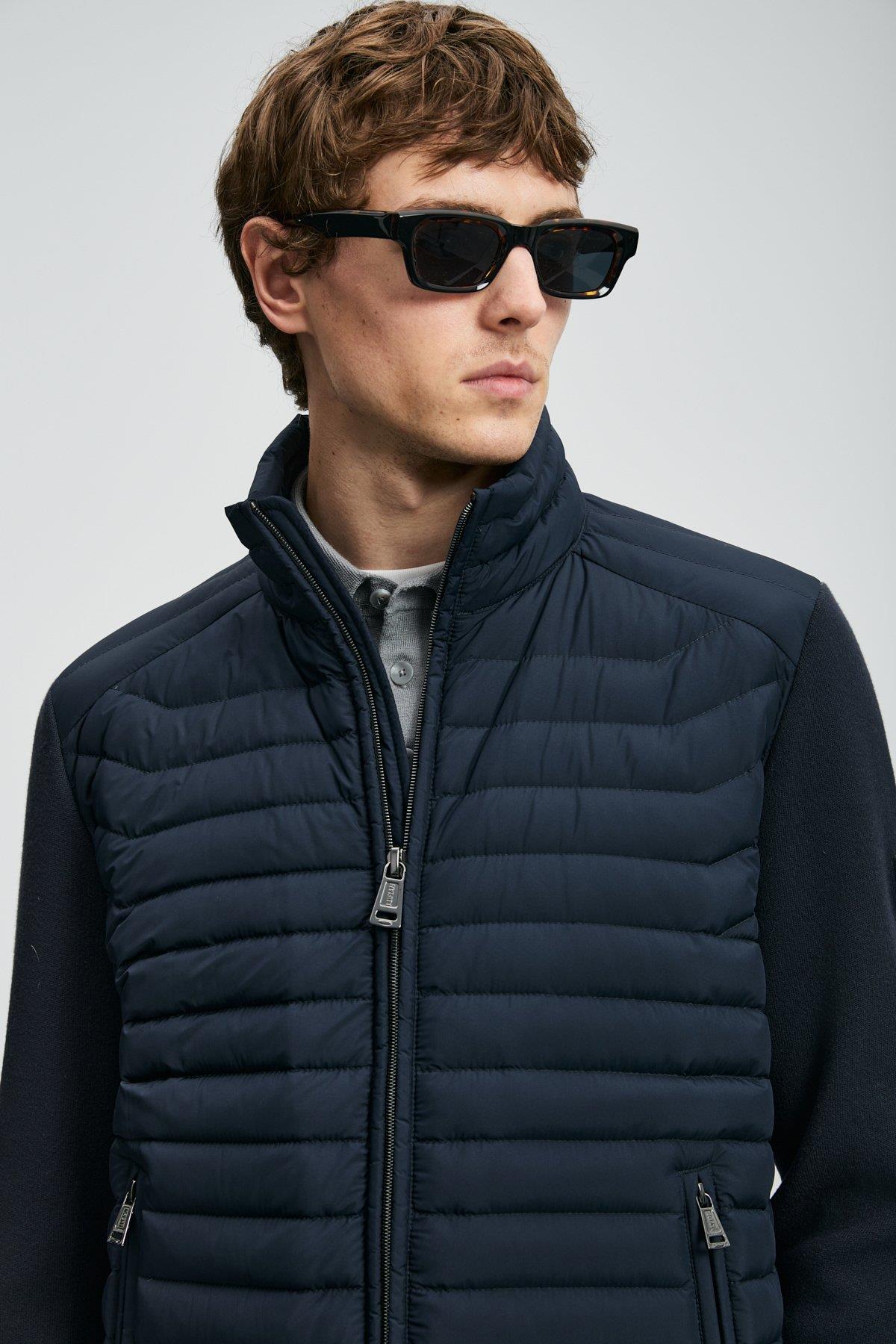 Lufian Sergıo Kaz Tüyü Erkek Mont Lacivert