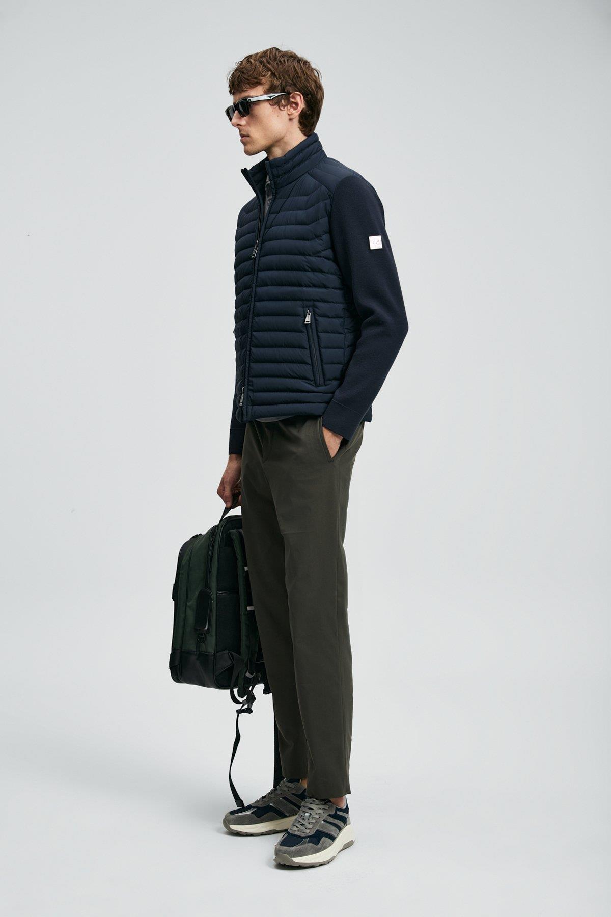 Lufian Sergıo Kaz Tüyü Erkek Mont Lacivert