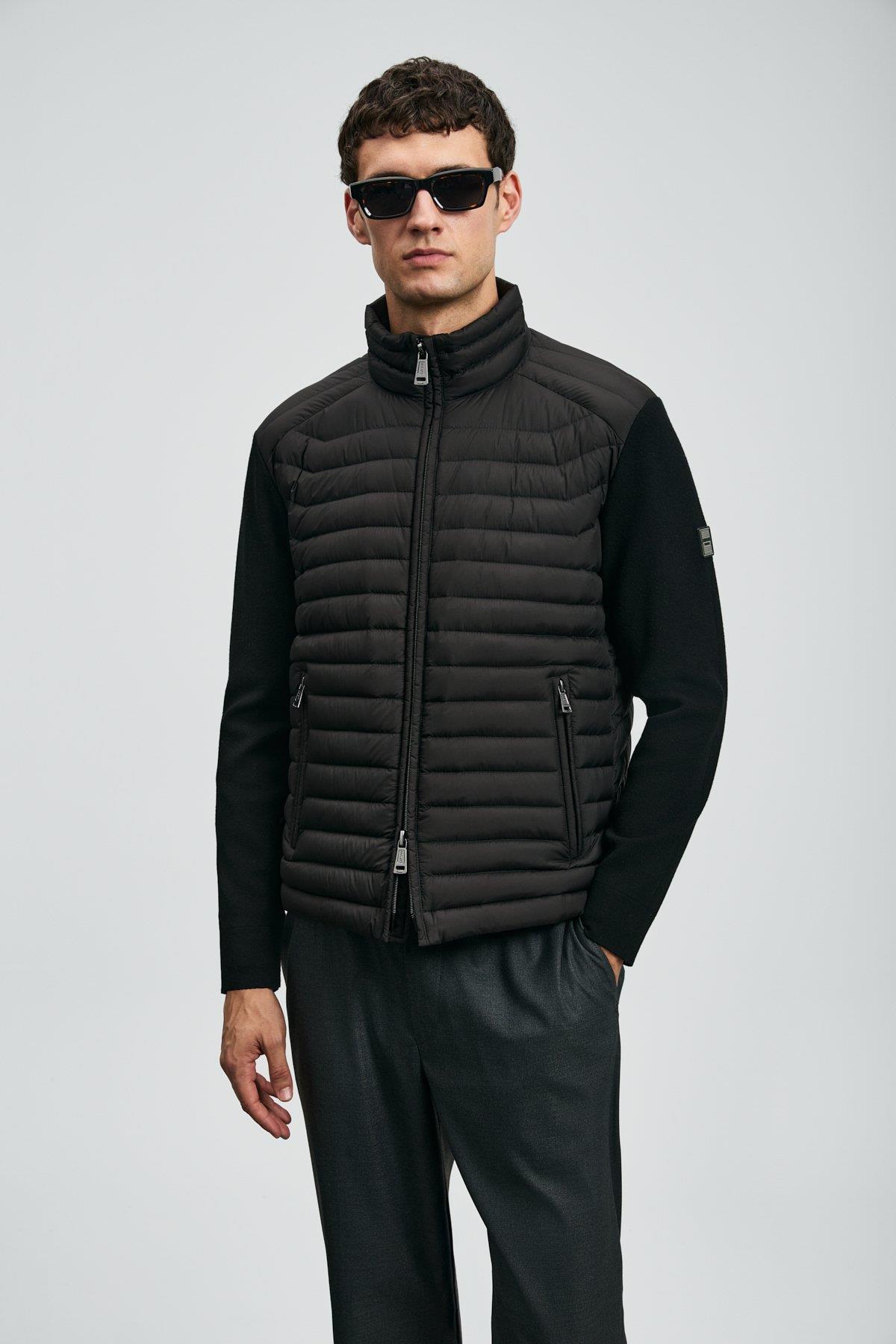 Lufian Sergıo Kaz Tüyü Erkek Mont Siyah