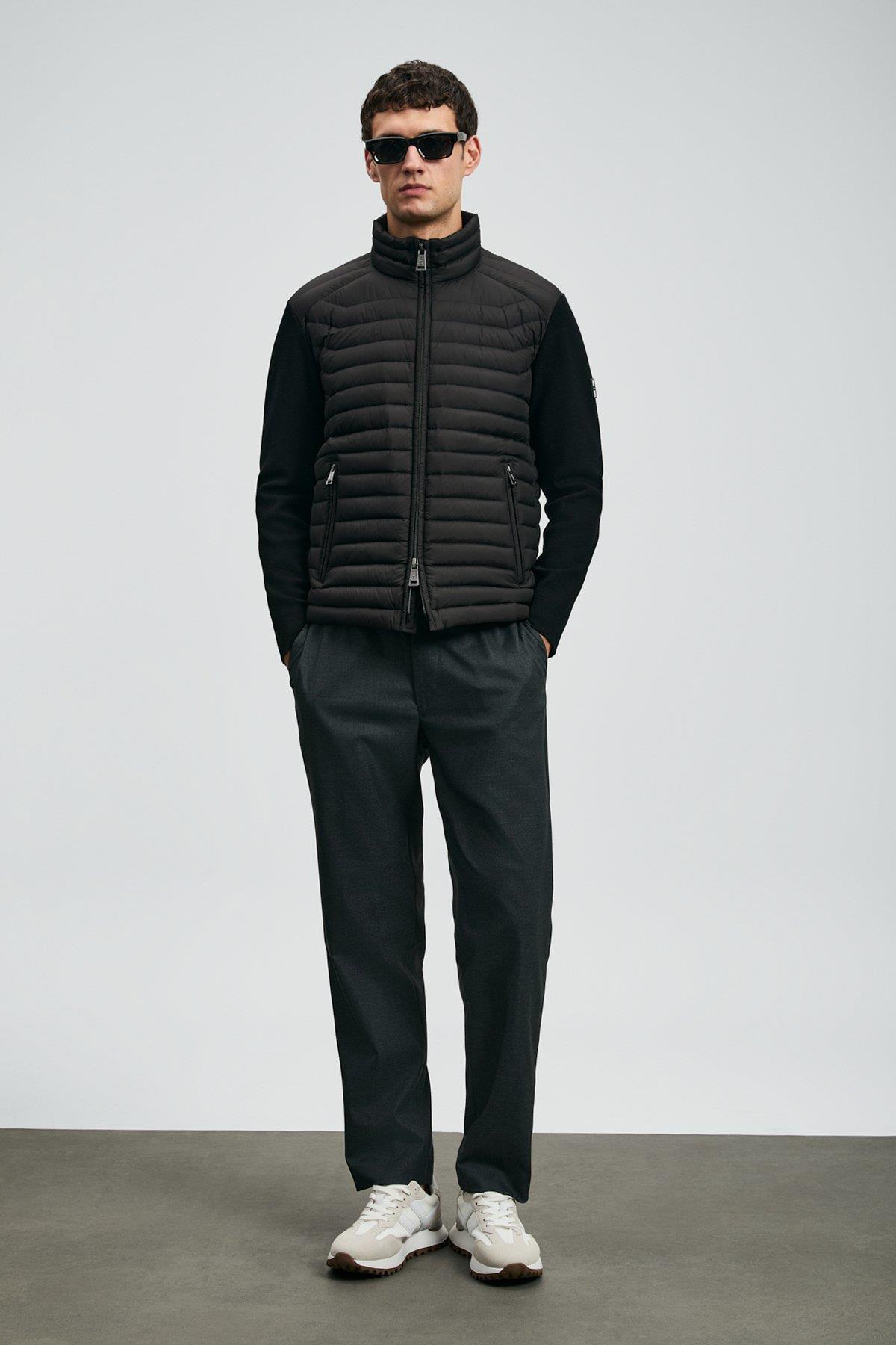 Lufian Sergıo Kaz Tüyü Erkek Mont Siyah