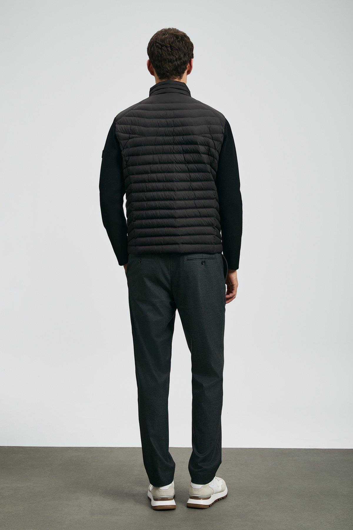 Lufian Sergıo Kaz Tüyü Erkek Mont Siyah