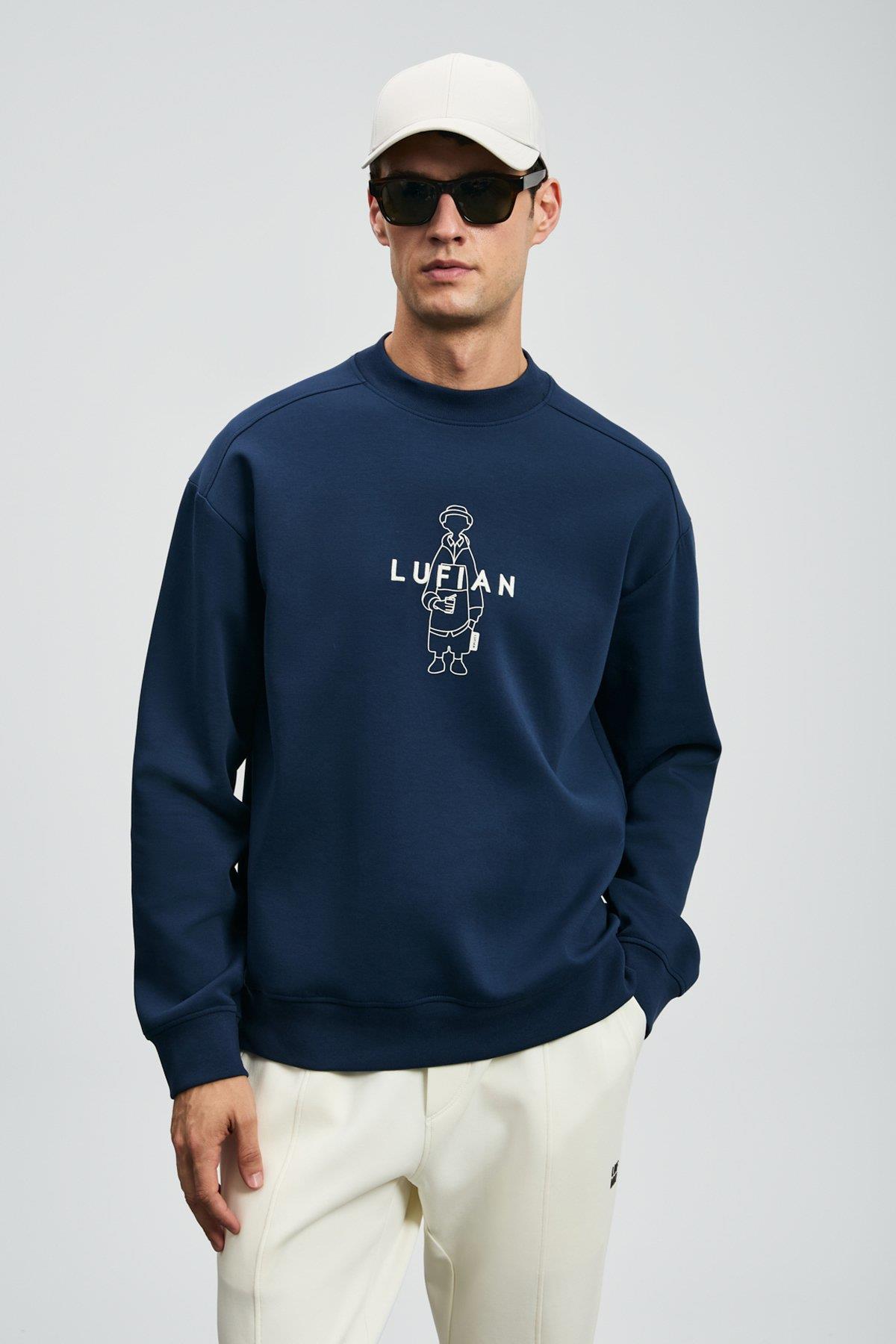 Lufian Sımba Erkek Sweatshirt Lacivert