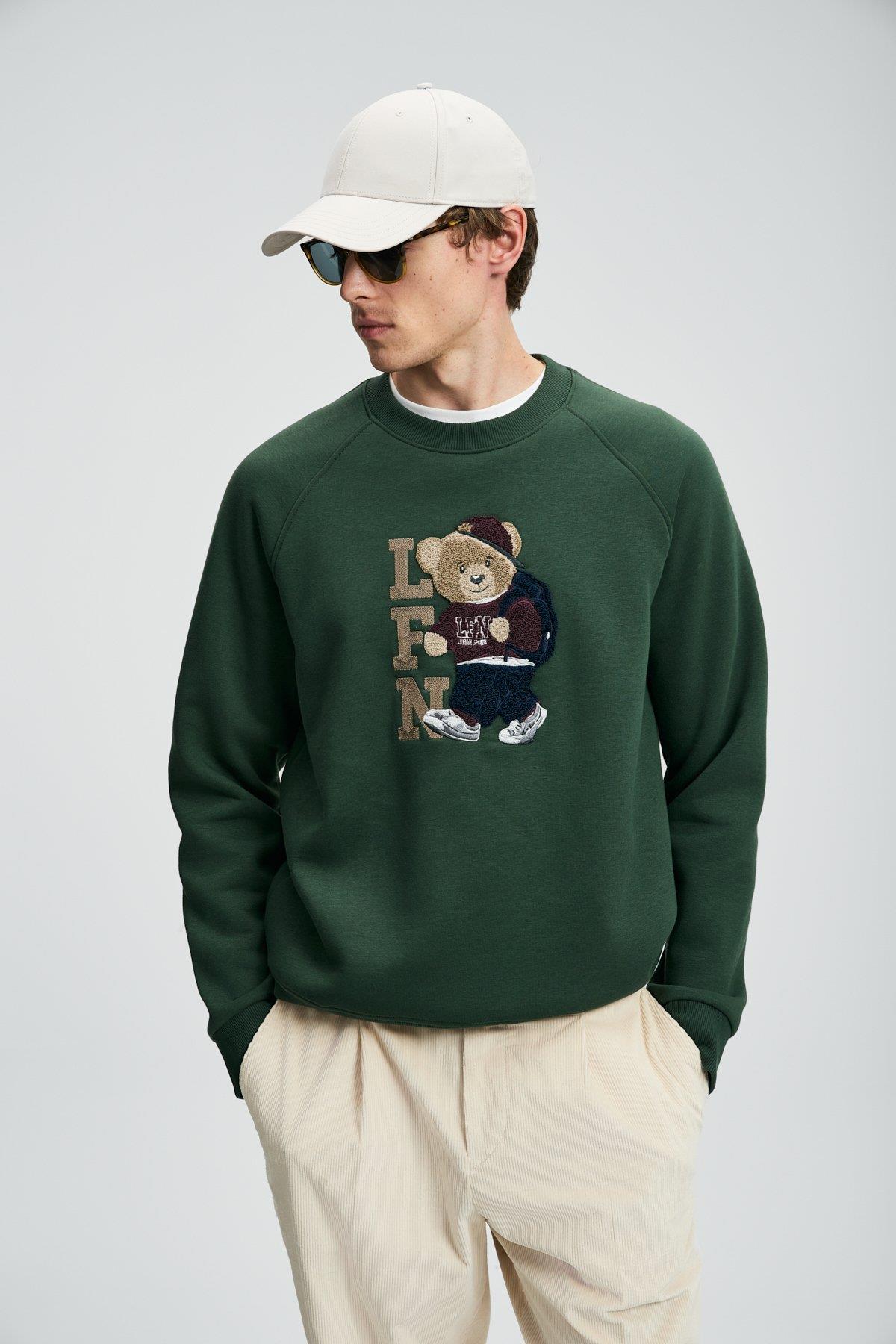 Lufian Storm Erkek Sweatshirt Çimen Yeşili