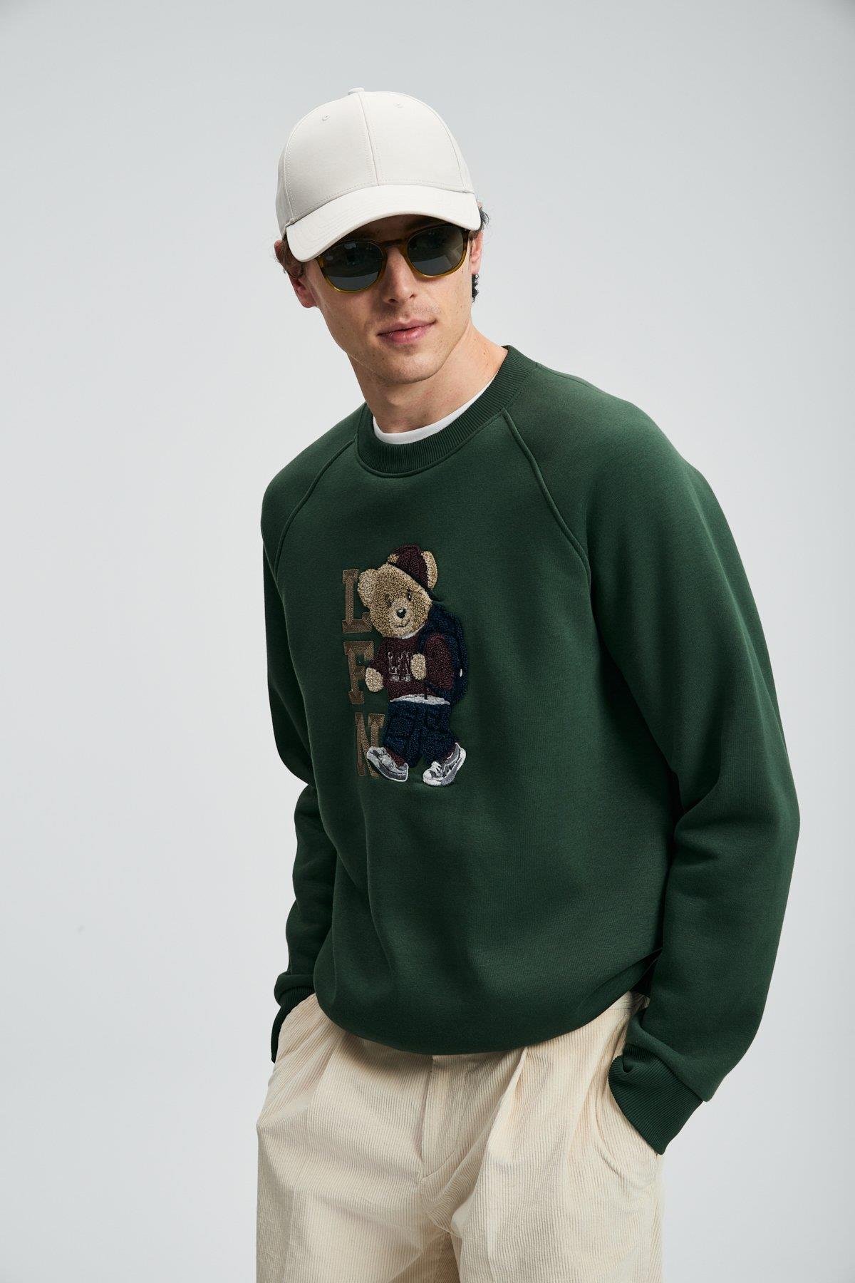 Lufian Storm Erkek Sweatshirt Çimen Yeşili