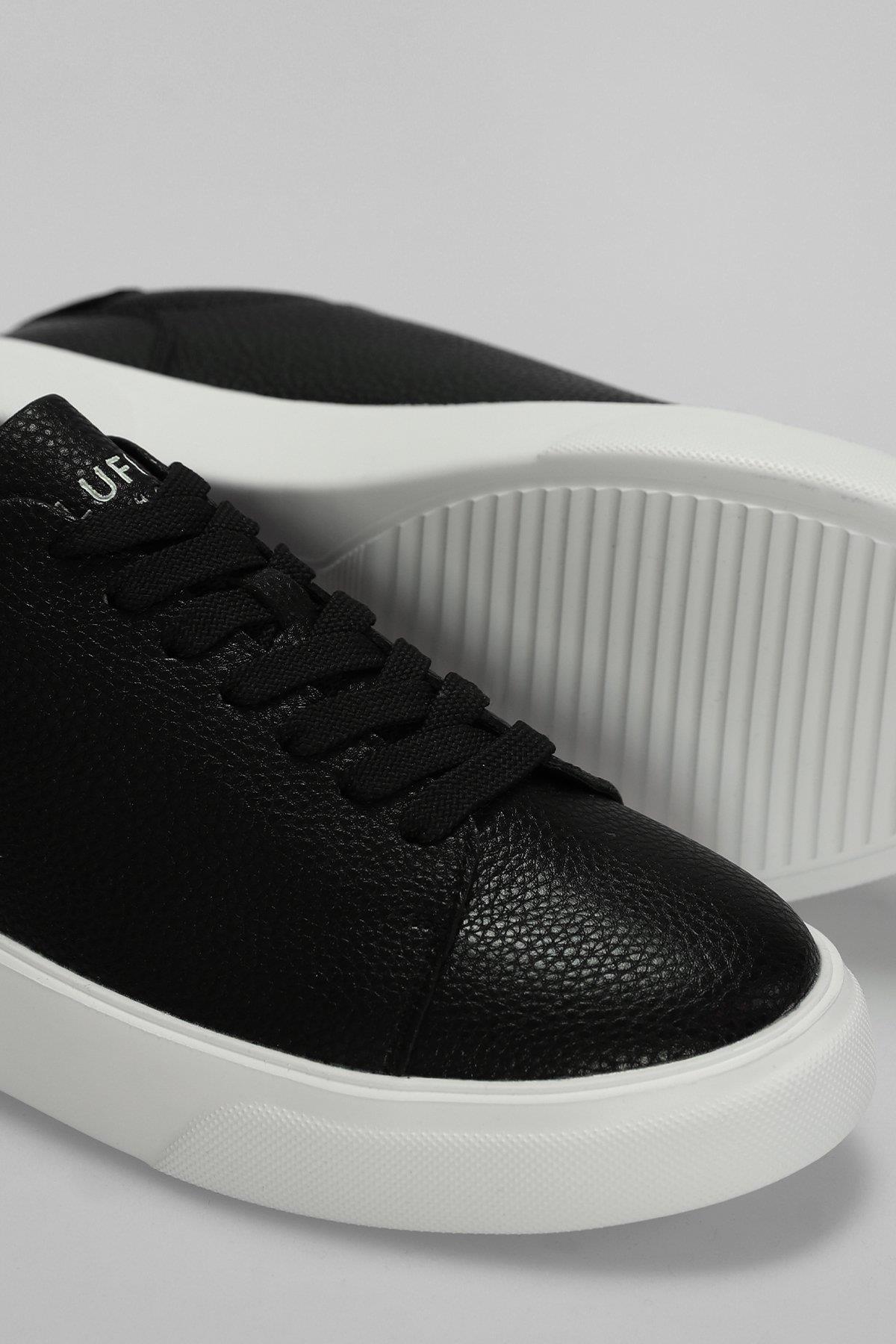 Lufian Tommy Erkek Sneaker Ayakkabı Siyah Beyaz