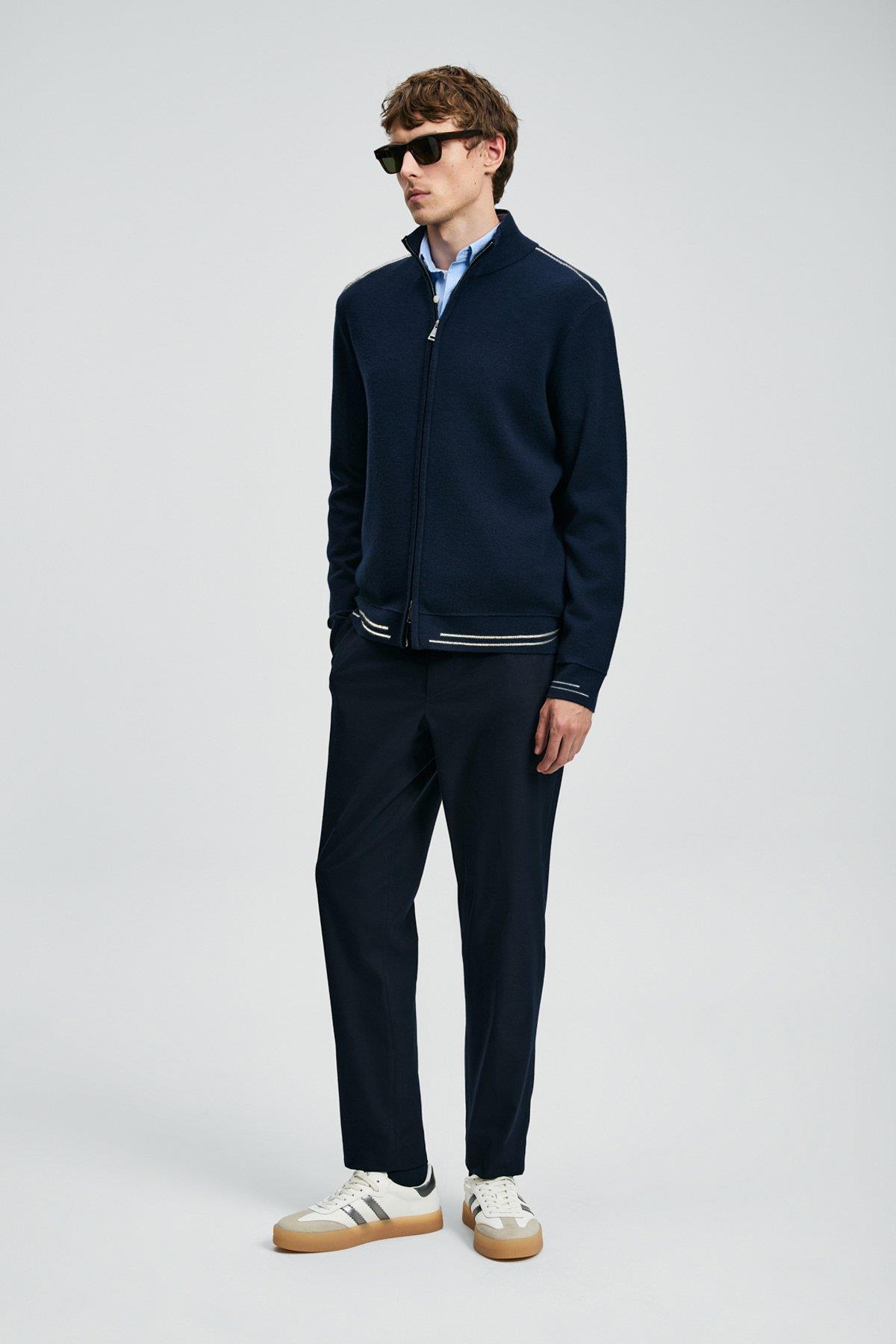 Lufian Troy Erkek Hırka Lacivert