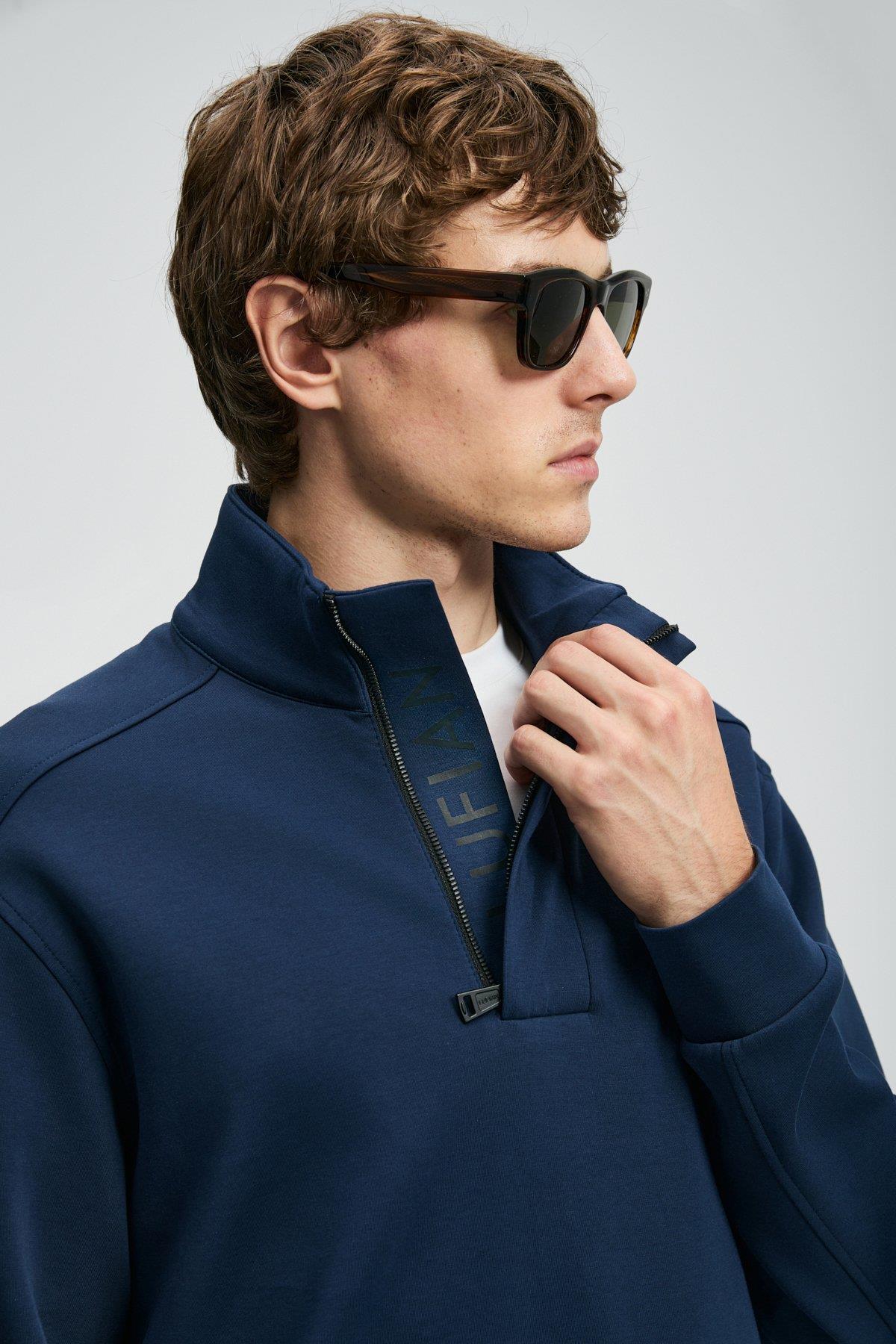 Lufian Wonder Erkek Sweatshirt Lacivert