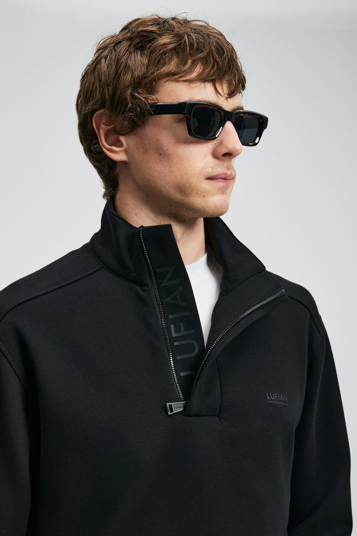 Lufian Wonder Erkek Sweatshirt Siyah