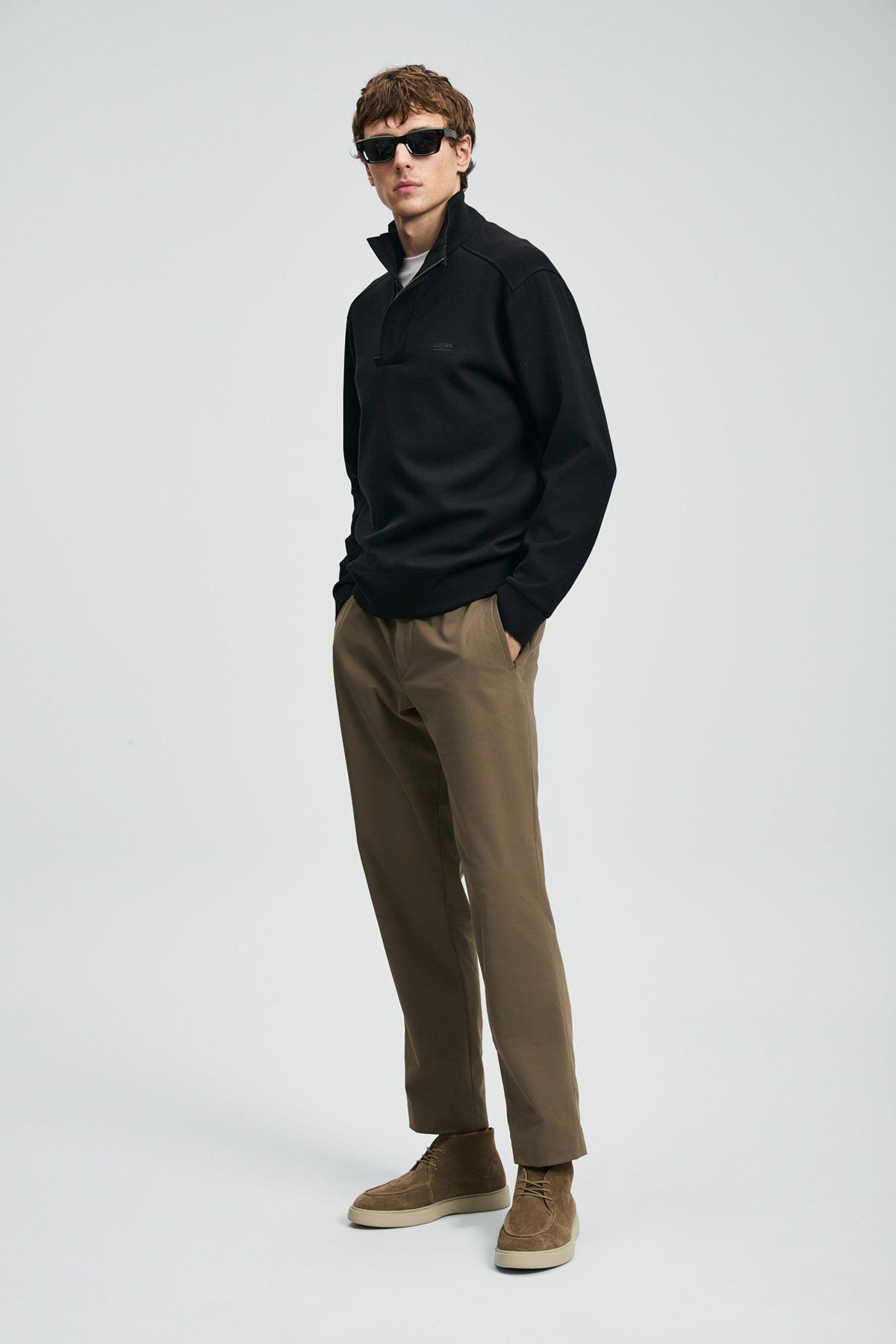 Lufian Wonder Erkek Sweatshirt Siyah