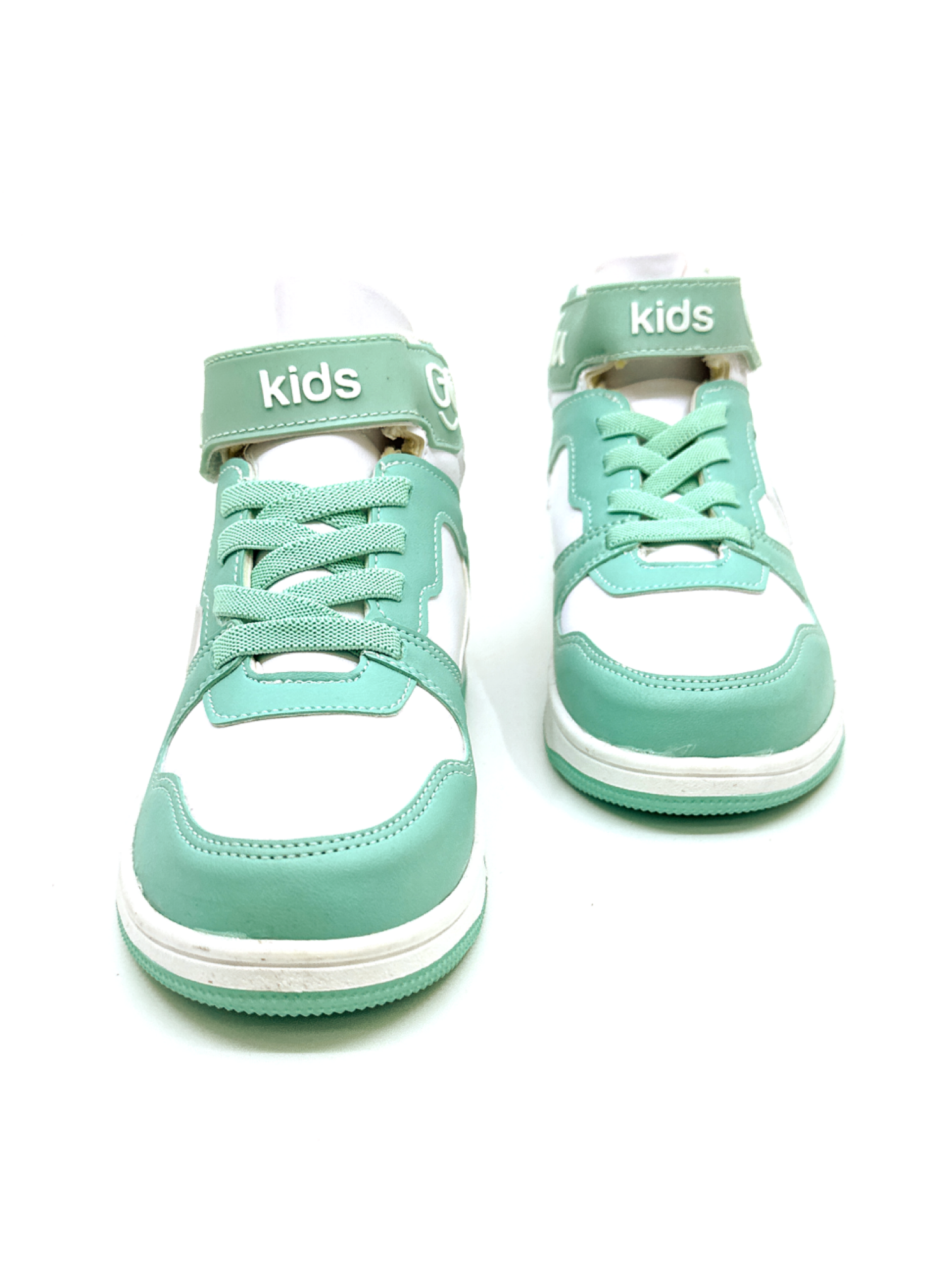 LUGO 2023 Saks Yeşil Beyaz Ortopedik Boğazlı Çocuk Sneaker Ayakkabı