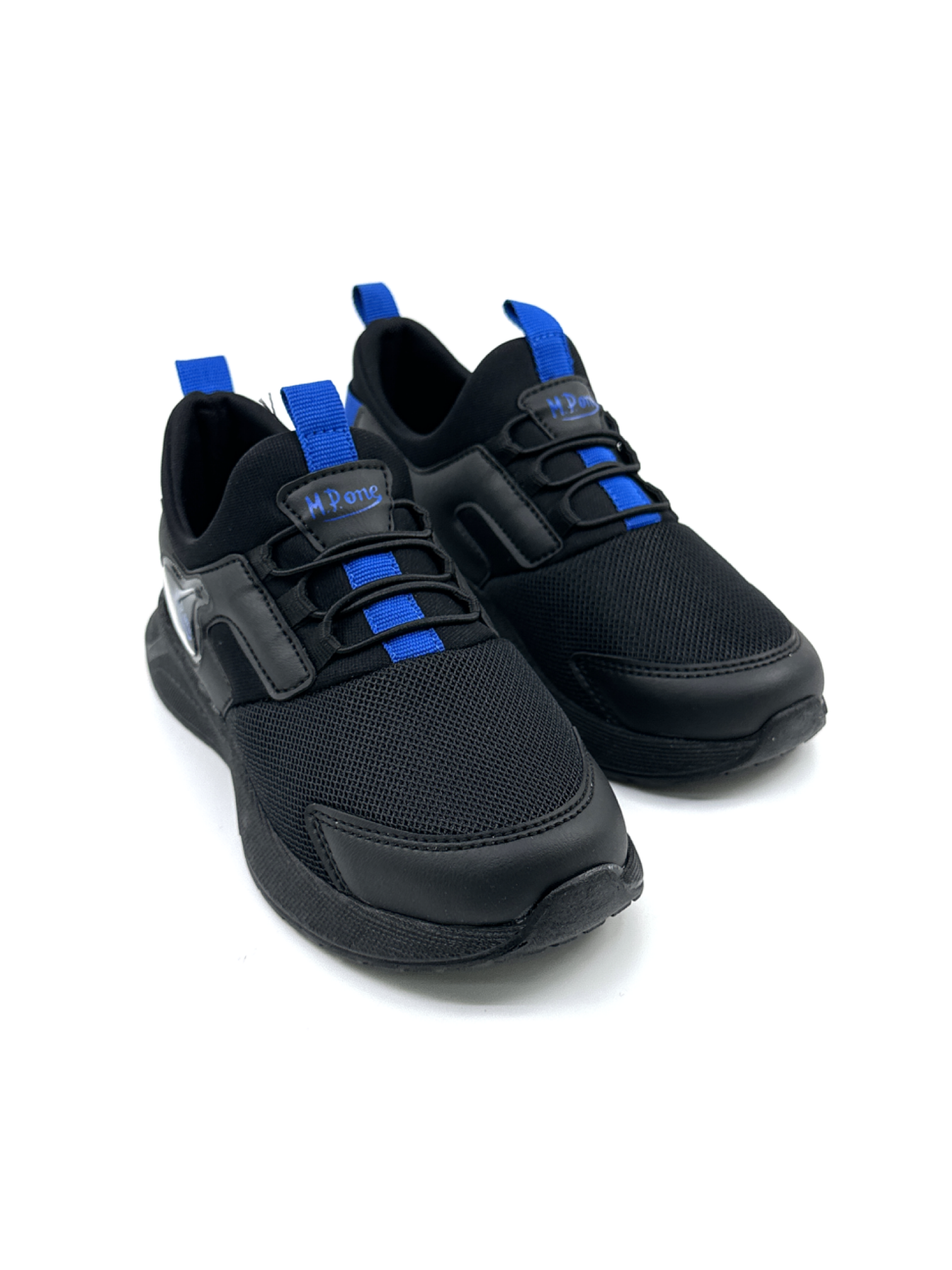 M.P ONE 3228 AQUA  Siyah Mavi Ortopedik Çocuk Spor Ayakkabı