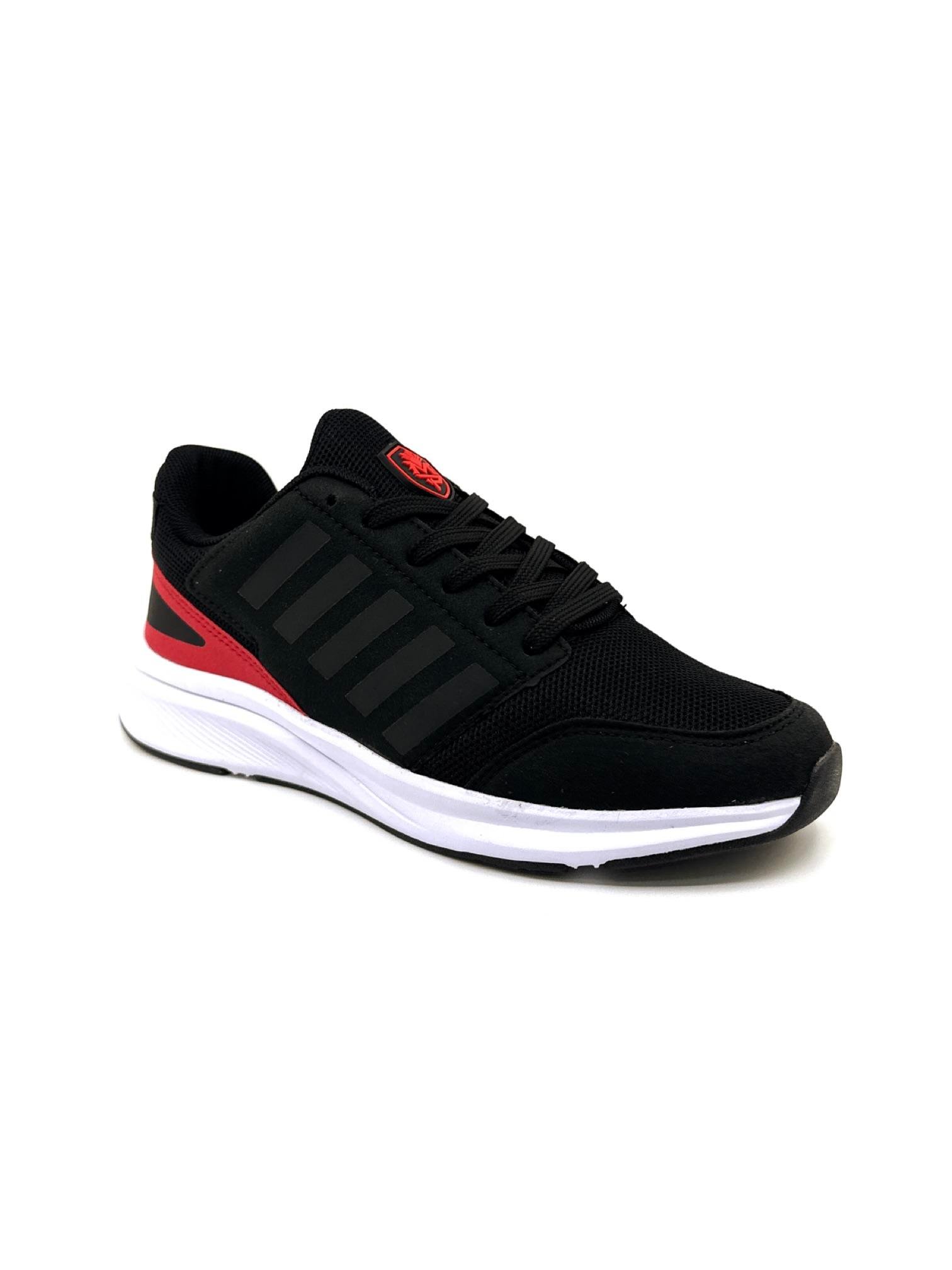 M.P 1046 Tam Ortopedik Hafif Taban Siyah Kırmızı Erkek Spor Ayakkabı Yazlık Hafif Taban 