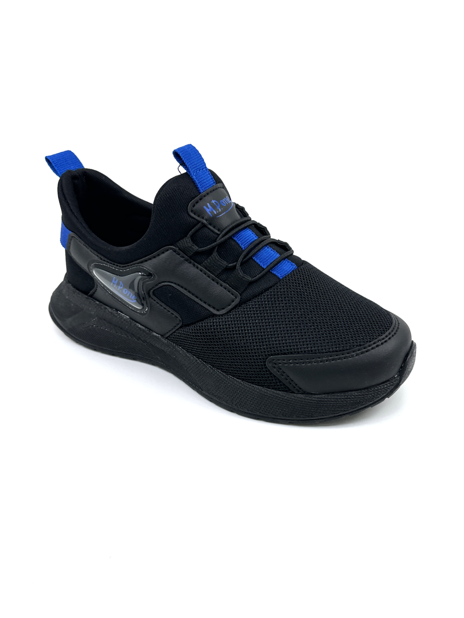 M.P ONE 3228 AQUA  Siyah Mavi Ortopedik Çocuk Spor Ayakkabı