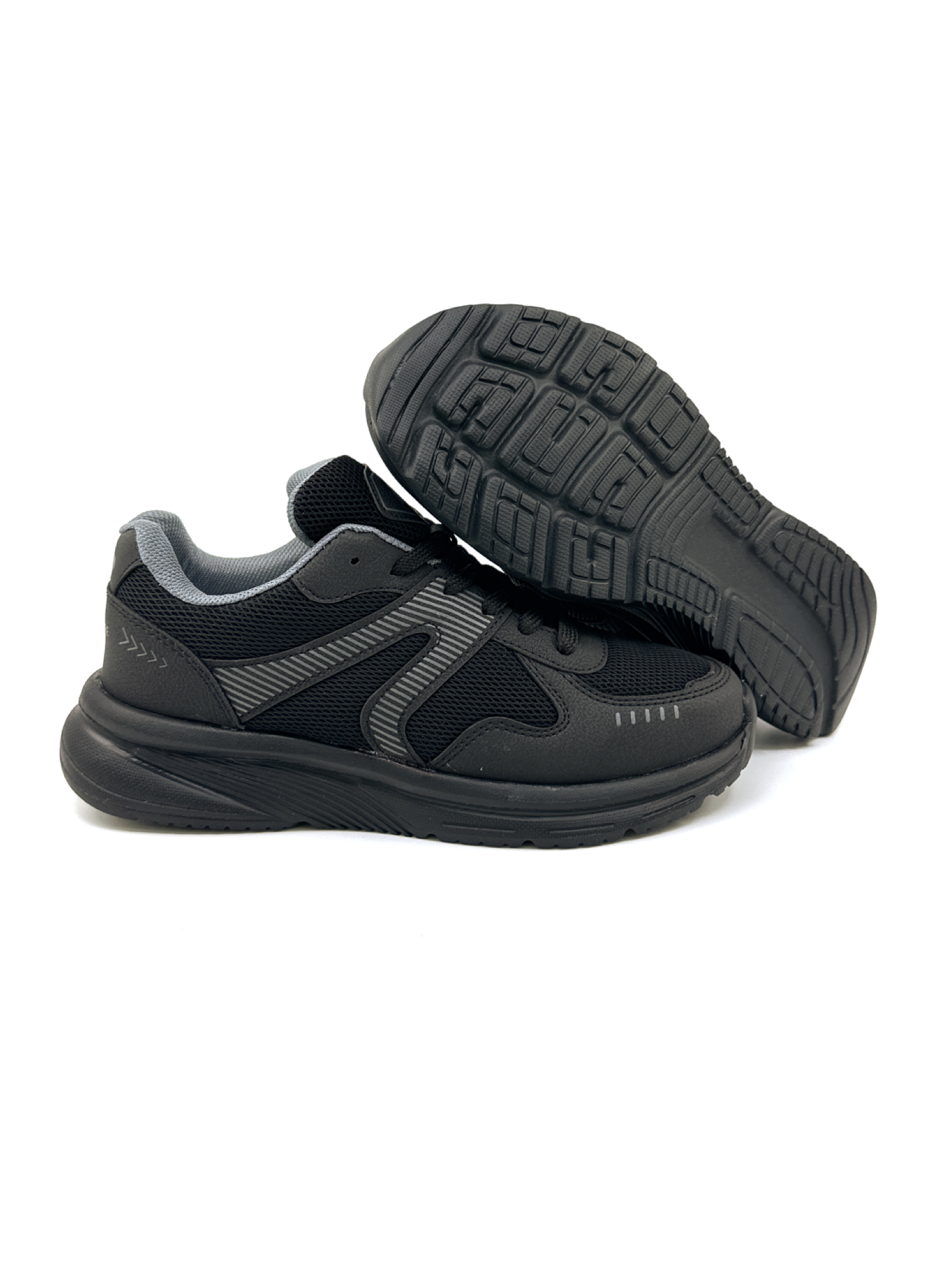 M.P 1569 Ful Ortopedik Siyah Unisex Yazlık Koşu ve Yürüyüş Ayakkabısı