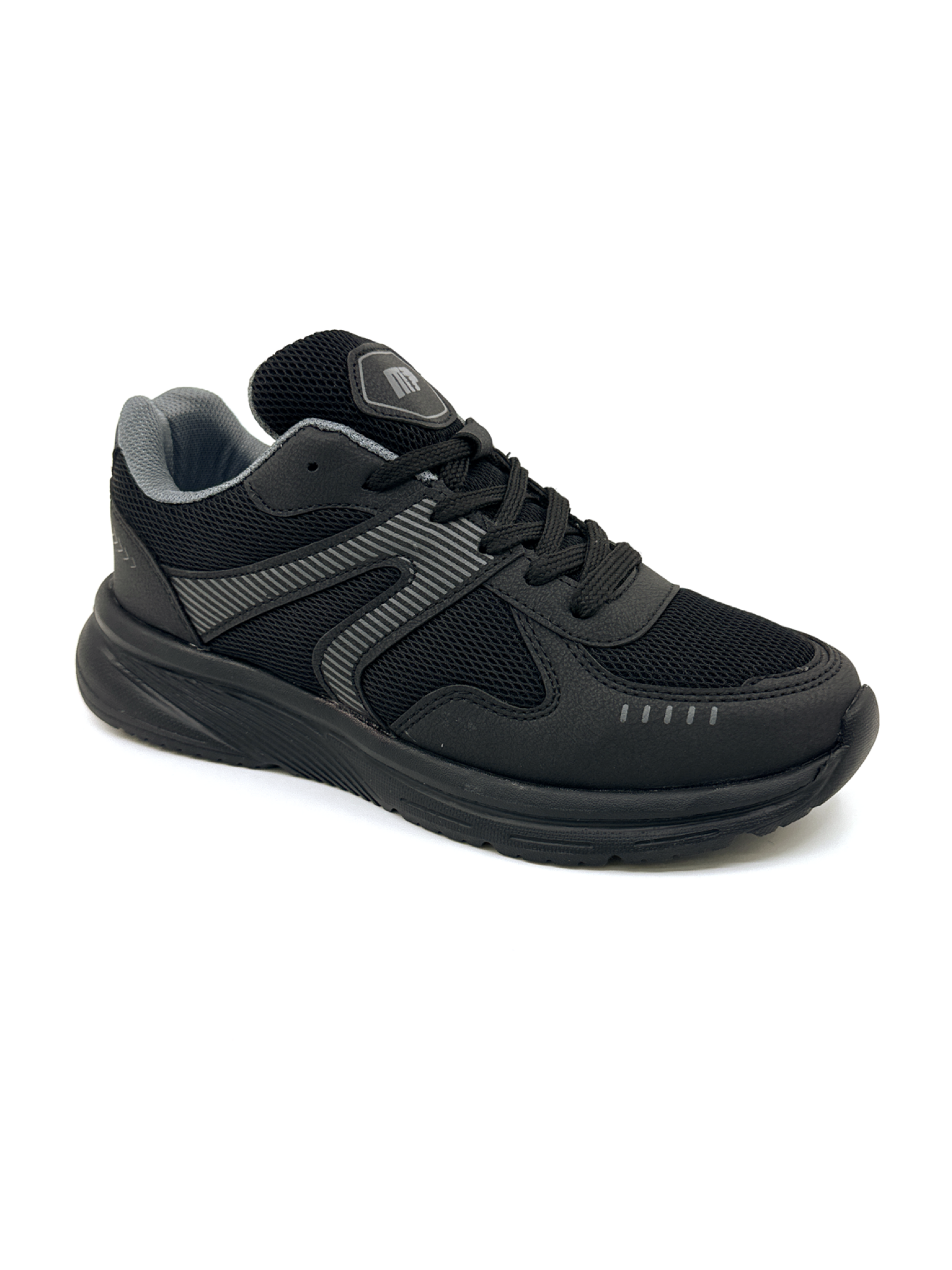 M.P 1569 Ful Ortopedik Siyah Unisex Yazlık Koşu ve Yürüyüş Ayakkabısı