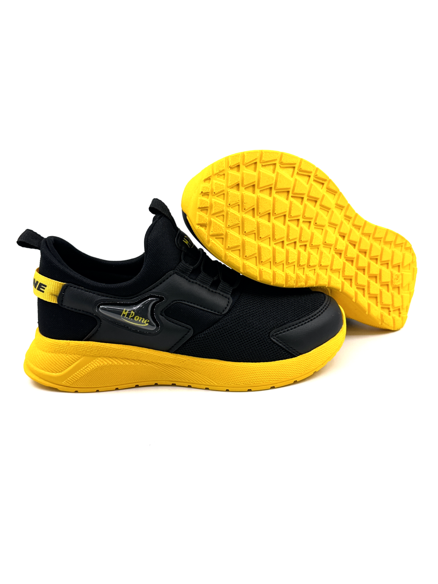 M.P ONE 3228 AQUA  Siyah Sarı Ortopedik Çocuk Spor Ayakkabı