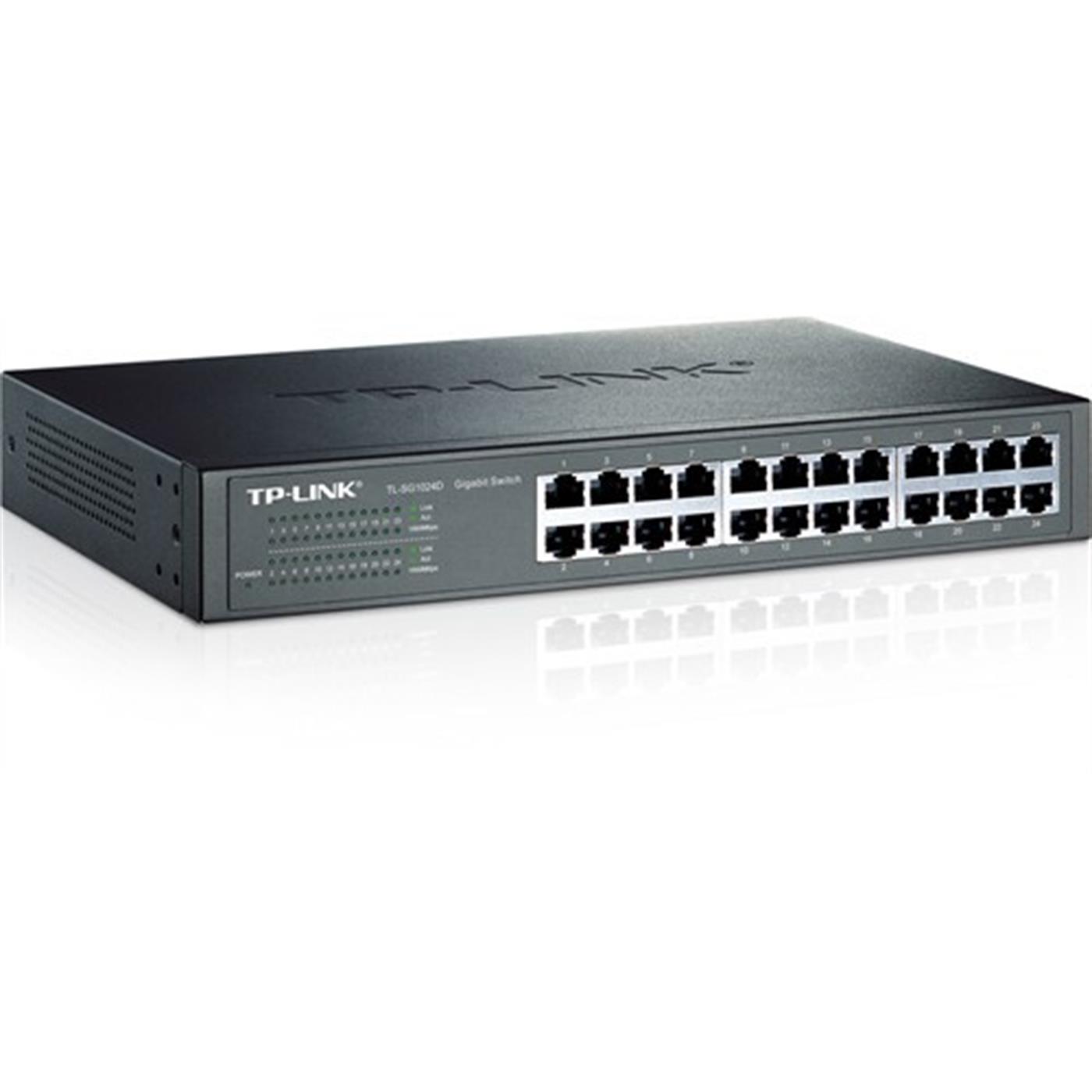 TP-LinkTP-LINK 24-Port 10/100/1000Mbps Tak ve Kullan % 40 Enerji Tasarruflu Gigabit Switch