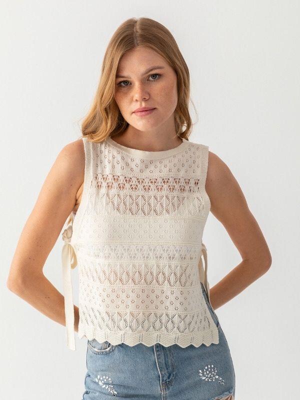 Ajurlu Süveter Triko Panço 171710