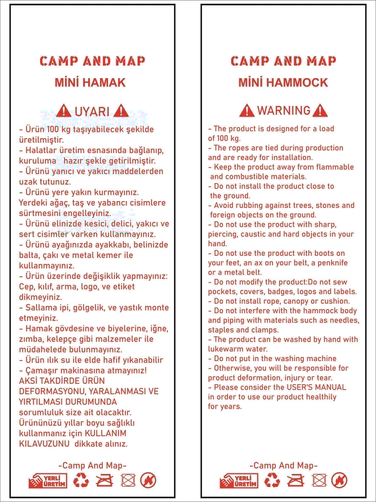 Mini HamakCAMPANDMAPMini Hamak Mor