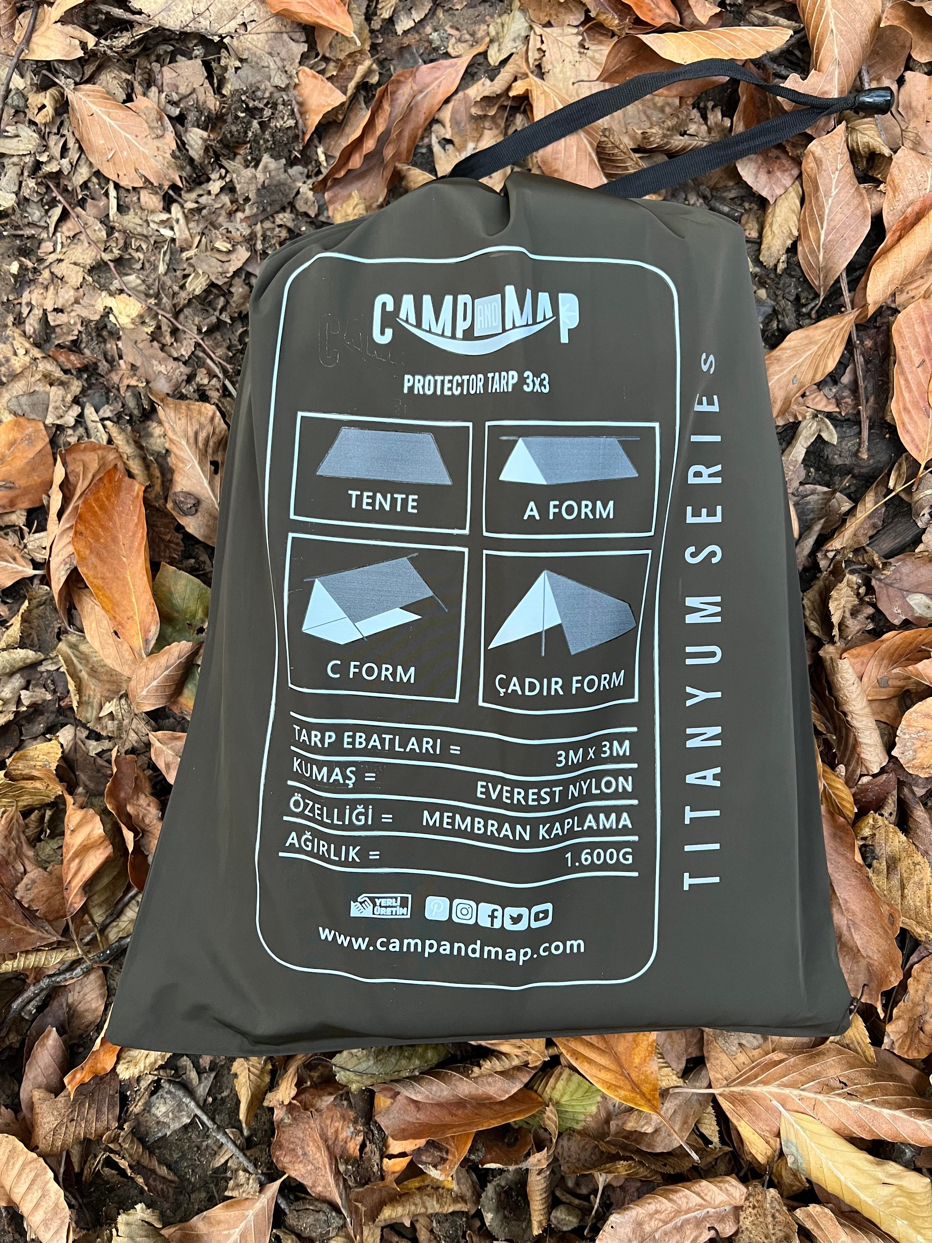 Tıtanyum TarpCAMPANDMAPTitanyum Tarp 3x3