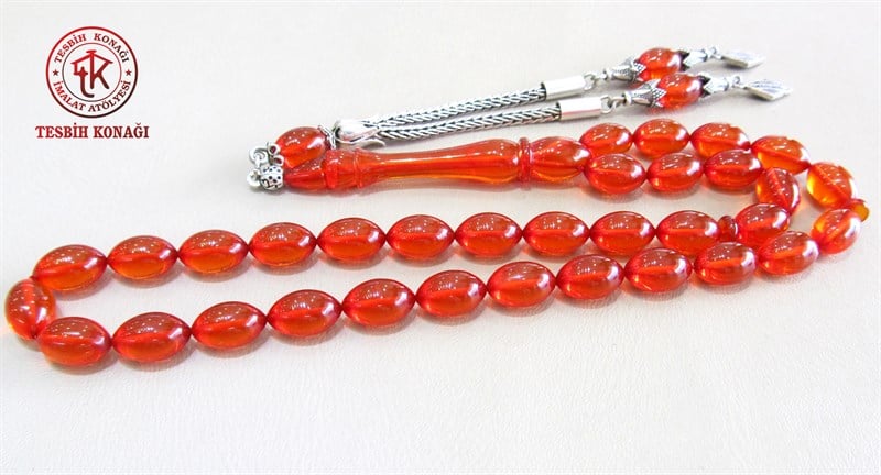 Ateş Kehribar Tesbih