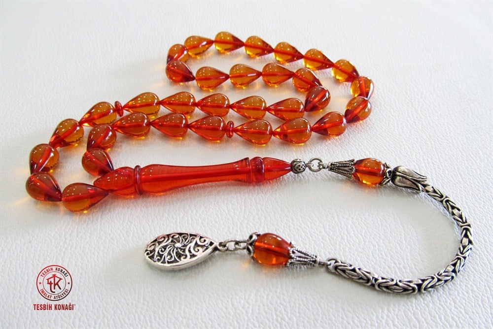 Ateş Kehribar Tesbih