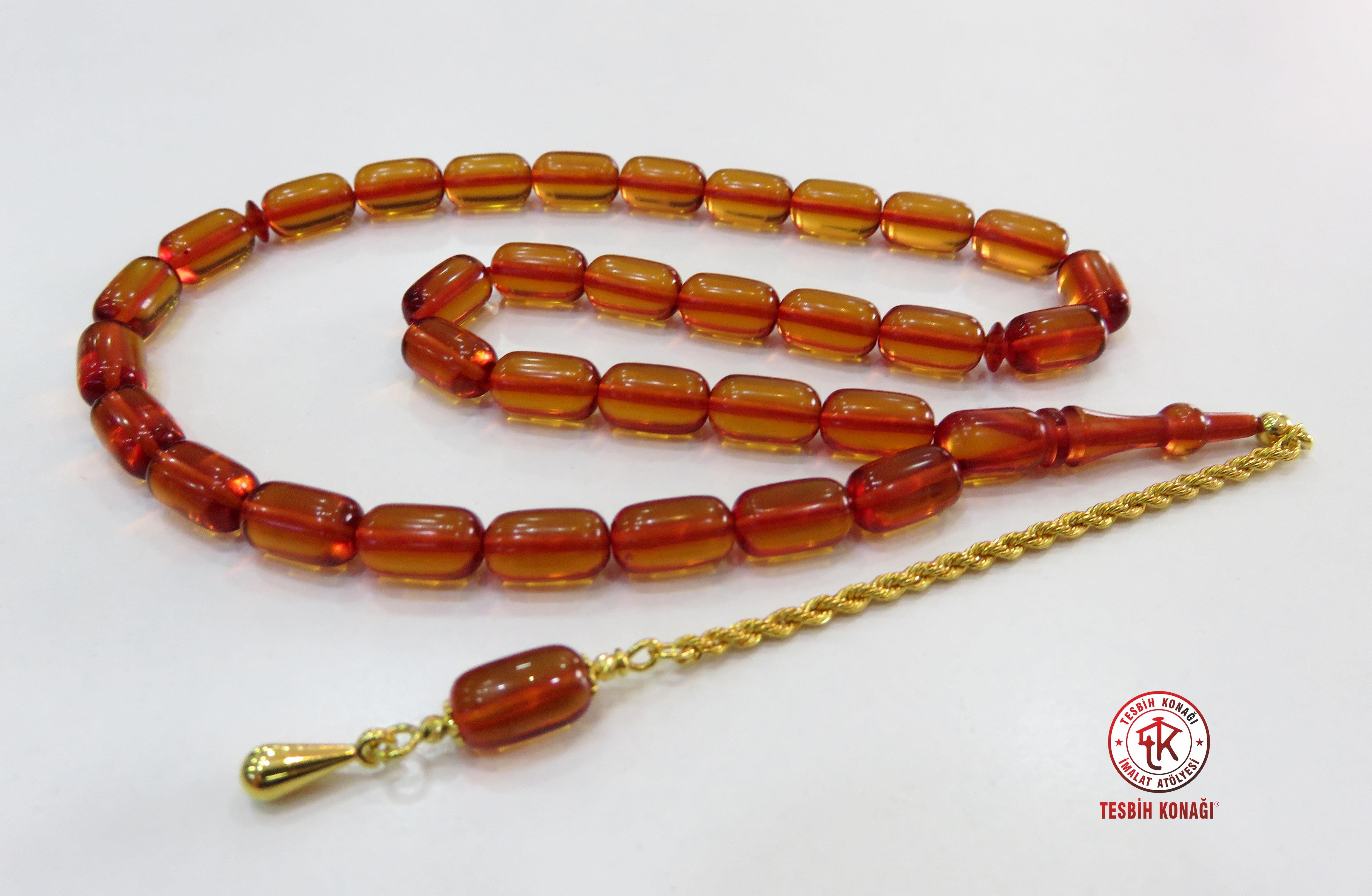 Ateş Kehribar Tesbih