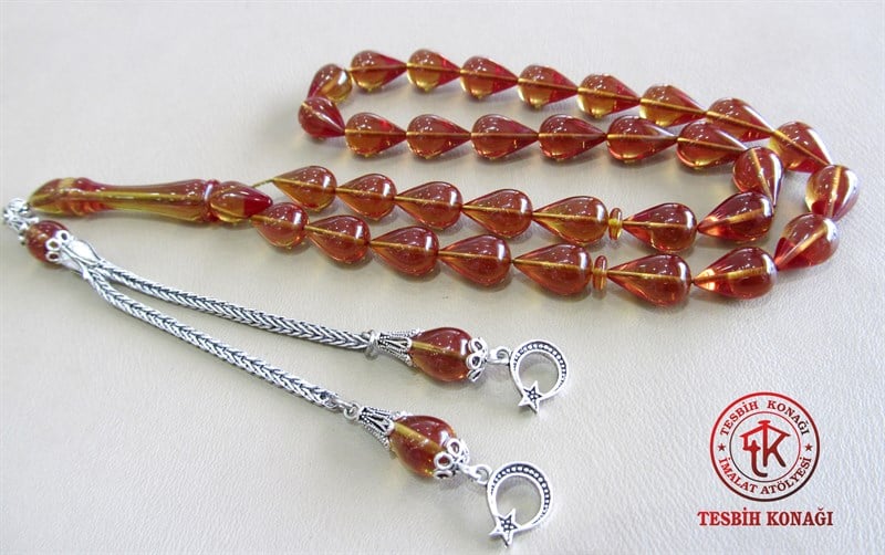 Ateş Kehribar Tesbih