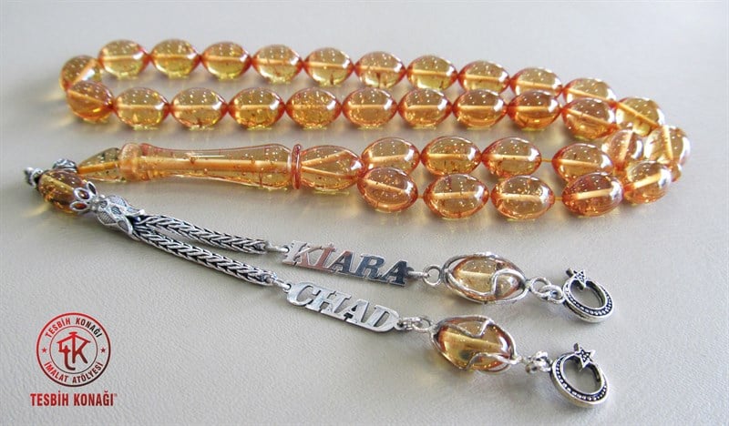 Ateş Kehribar Tesbih