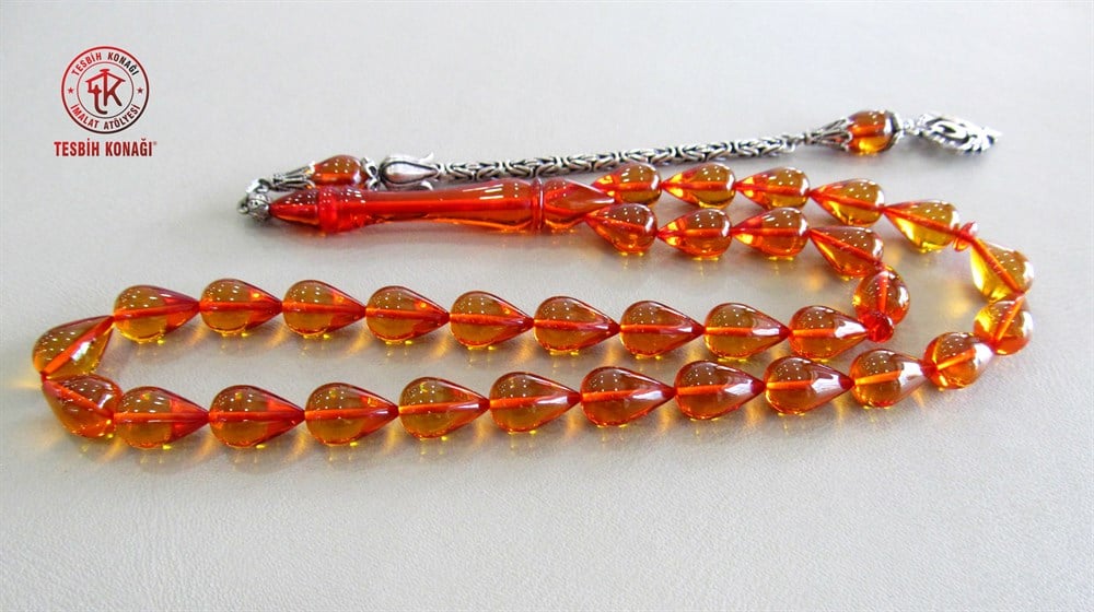 Ateş Kehribar Tesbih