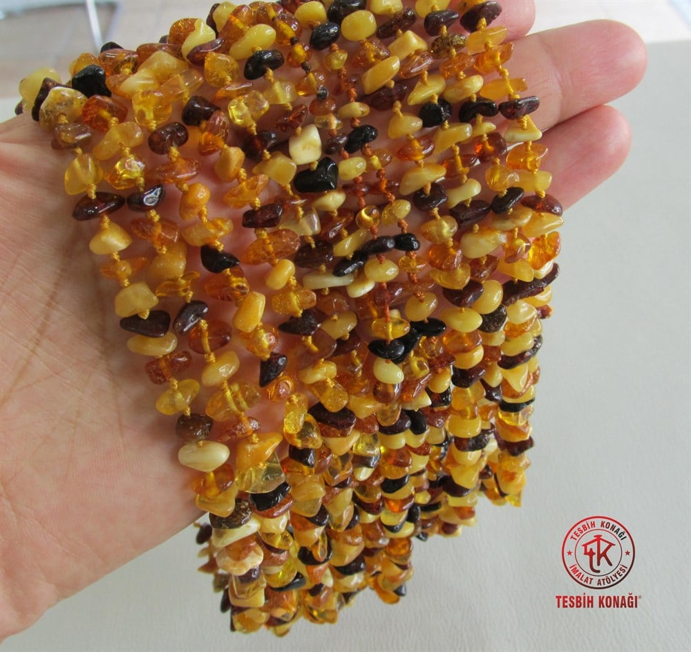 Damla Kehribar Bebek Kolye