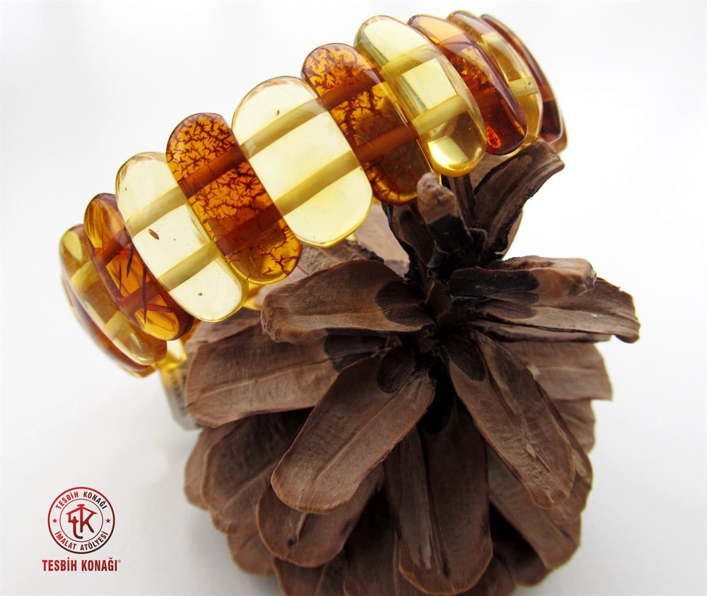 Damla Kehribar Bileklik