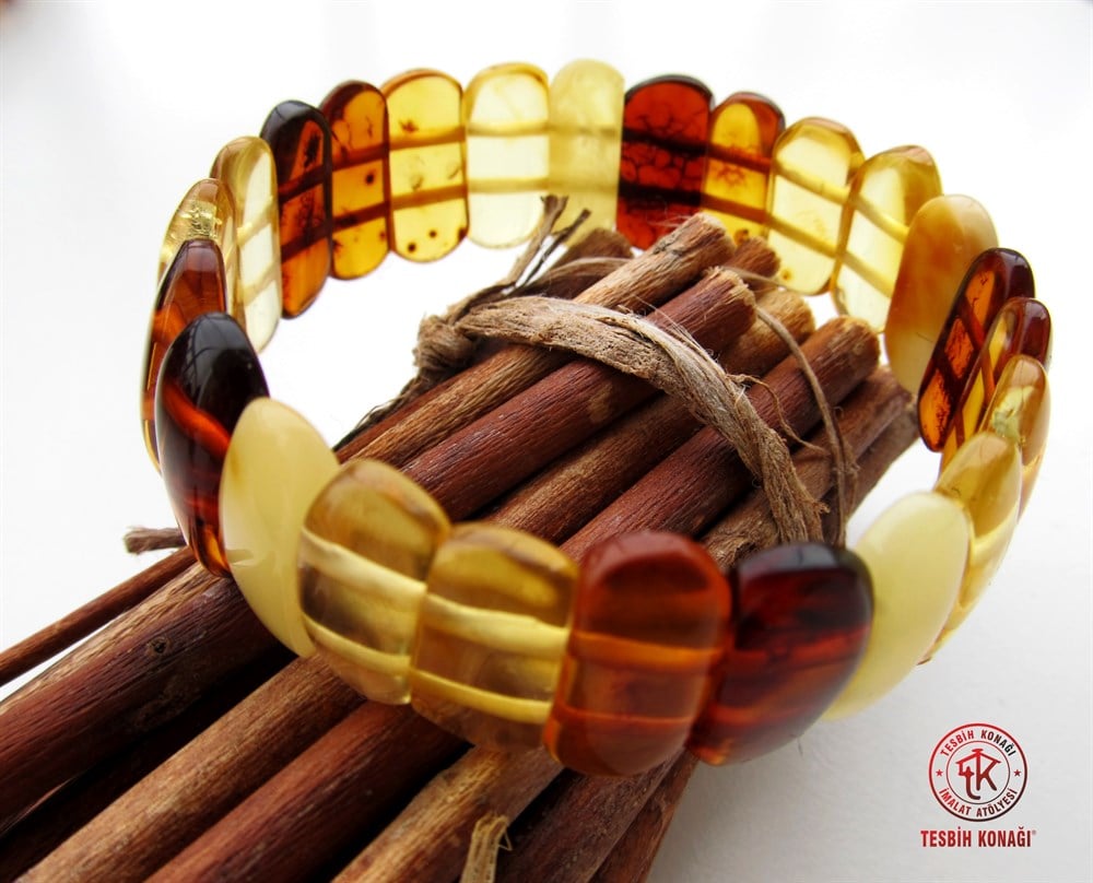 Damla Kehribar Bileklik