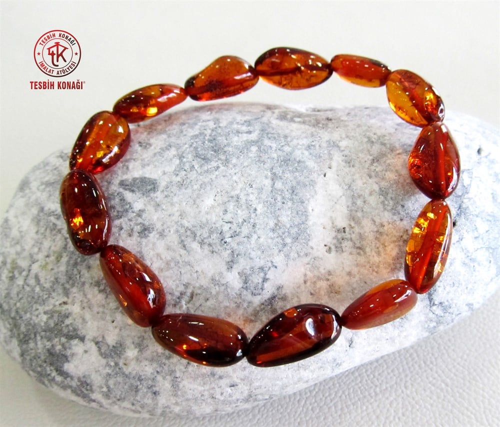 Damla Kehribar Bileklik