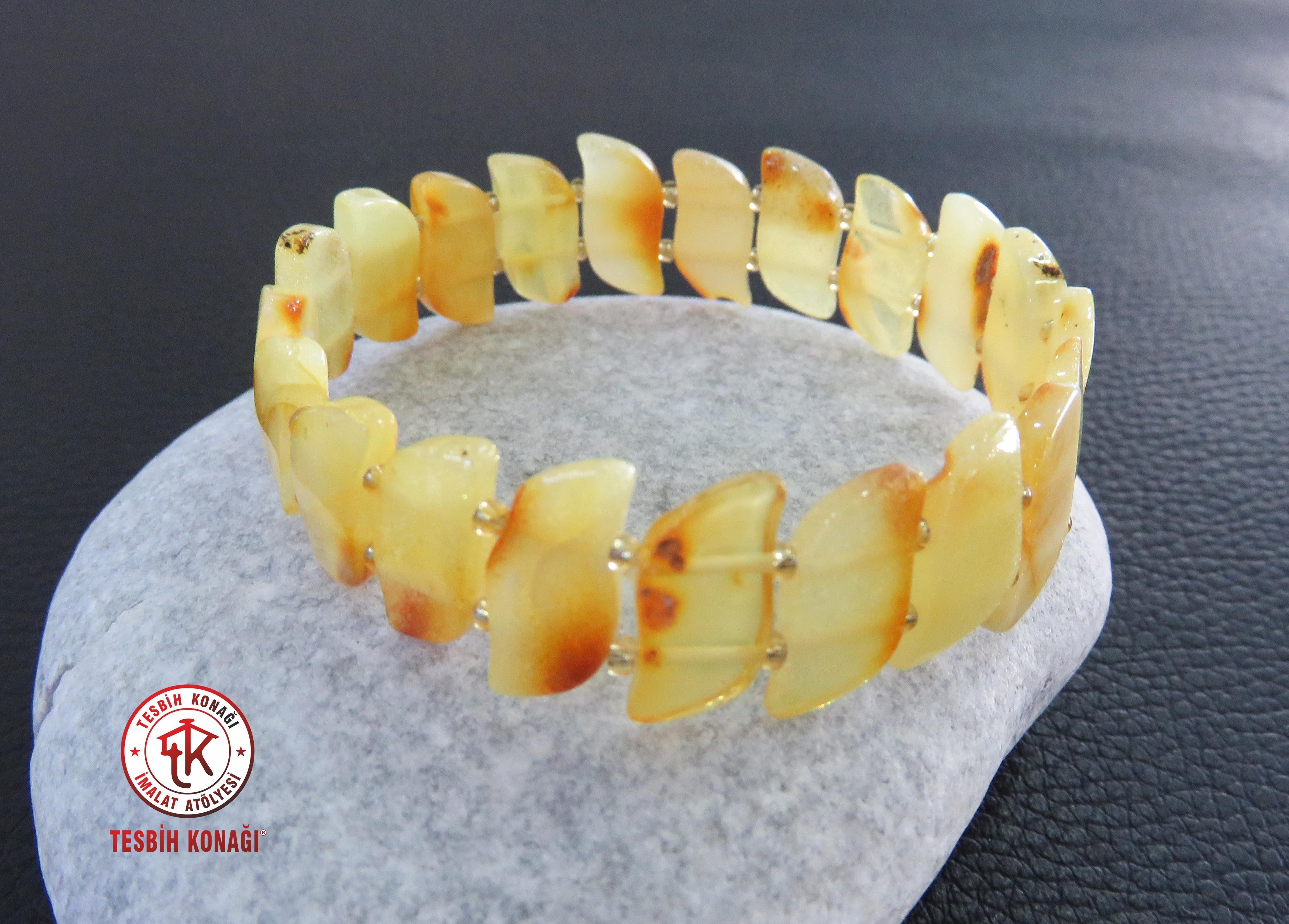 Damla Kehribar Bileklik