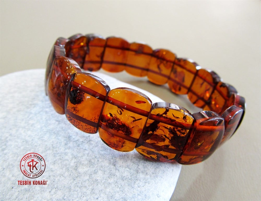 Damla Kehribar Bileklik