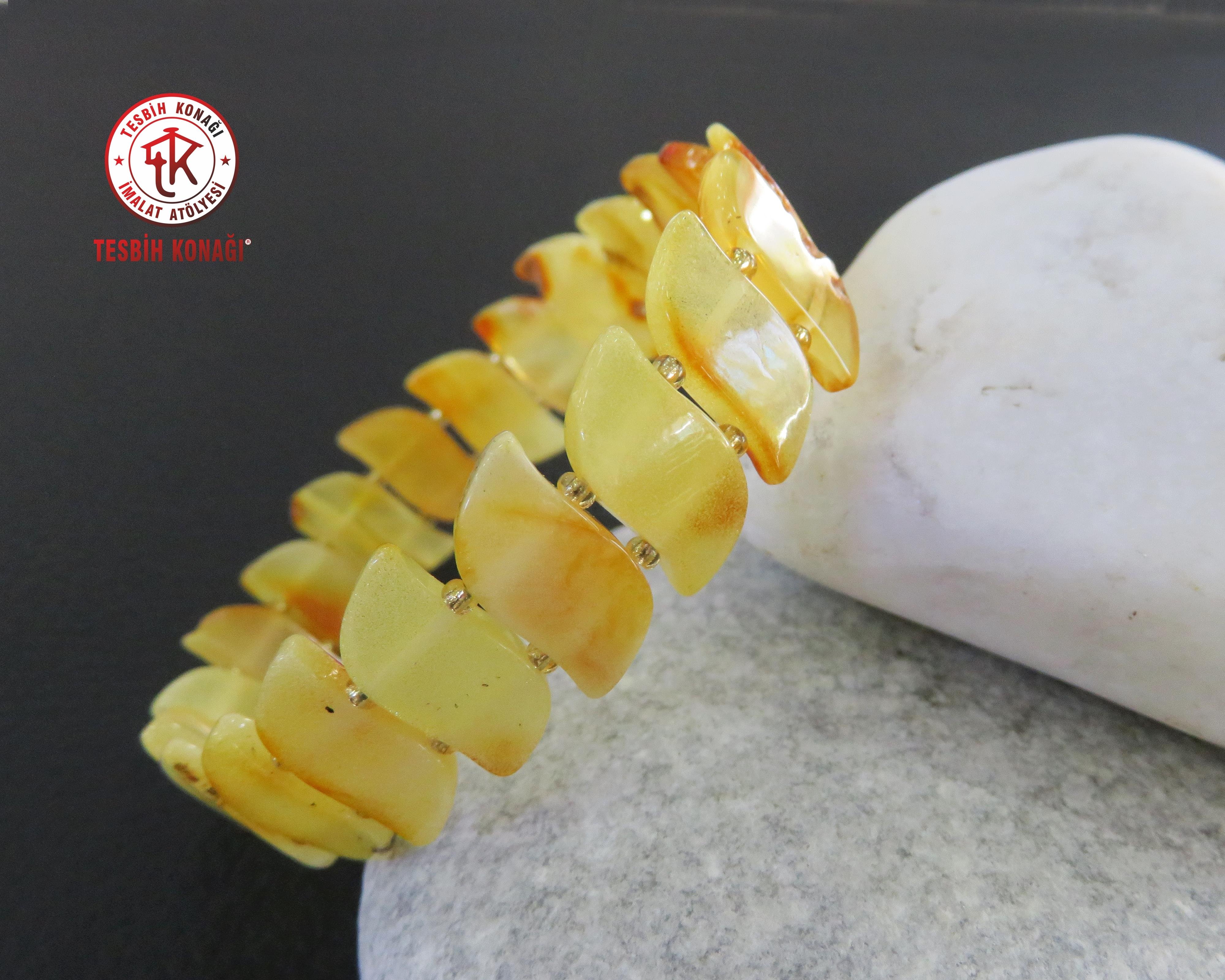 Damla Kehribar Bileklik