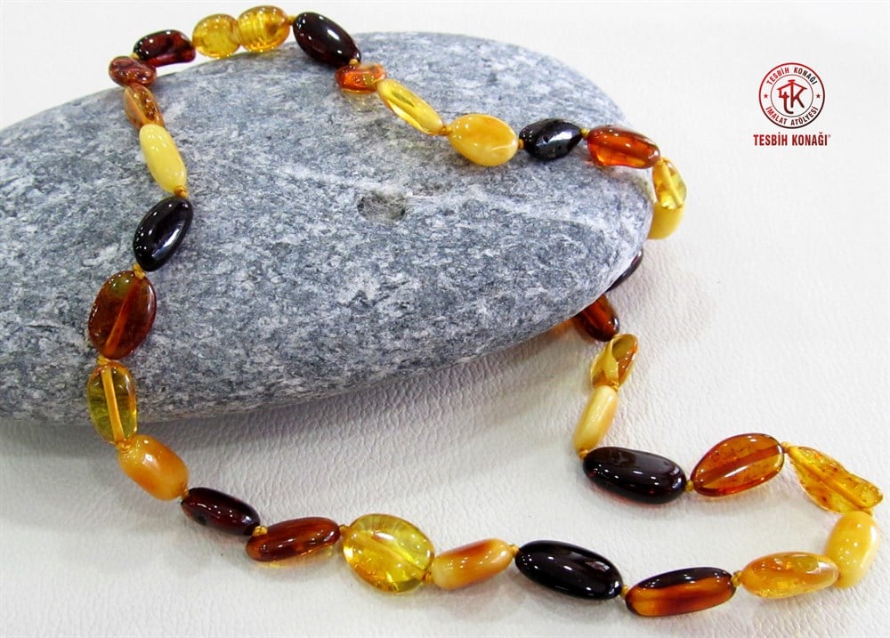 Damla Kehribar Kolye