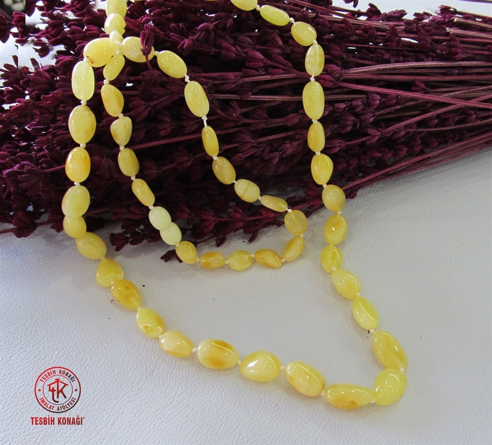 Damla Kehribar Kolye