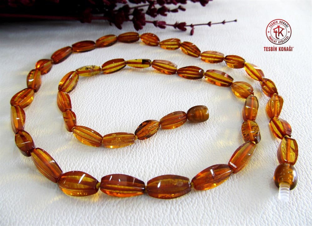 Damla Kehribar Kolye