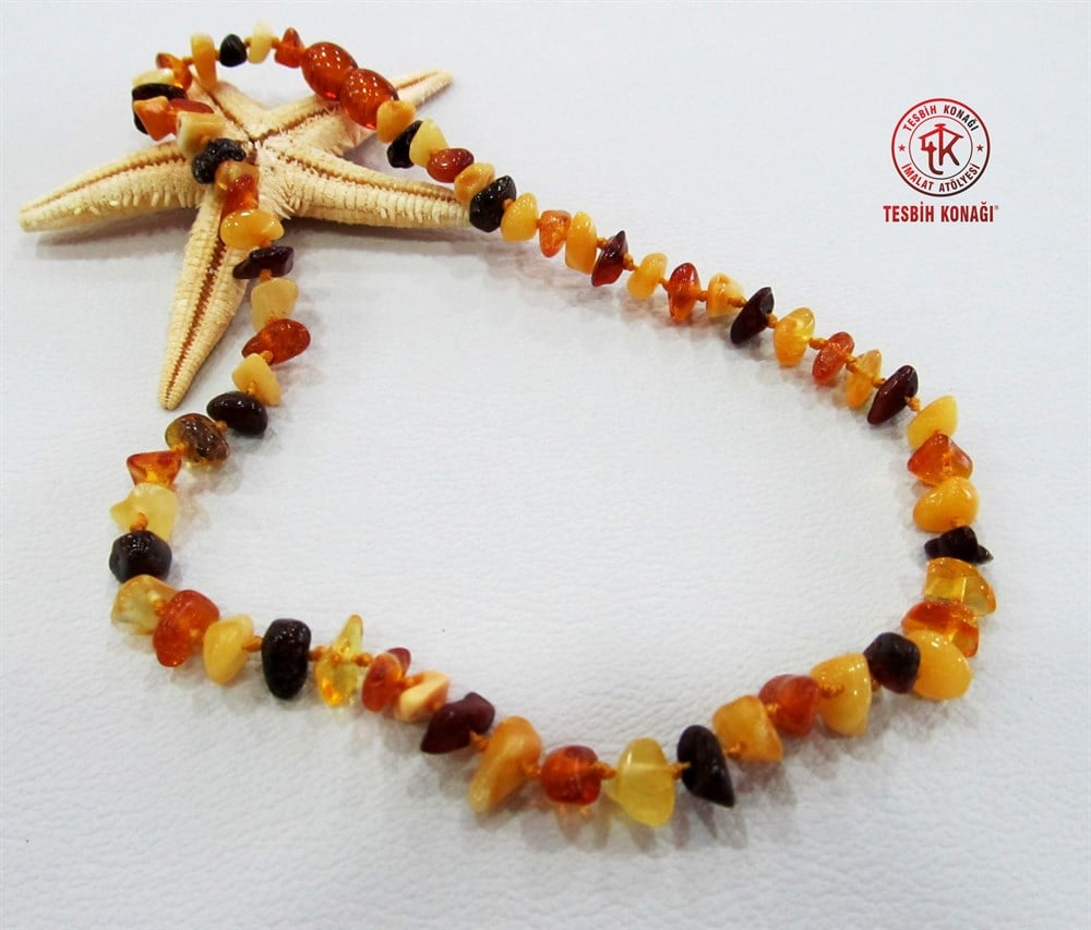 Damla Kehribar Kolye