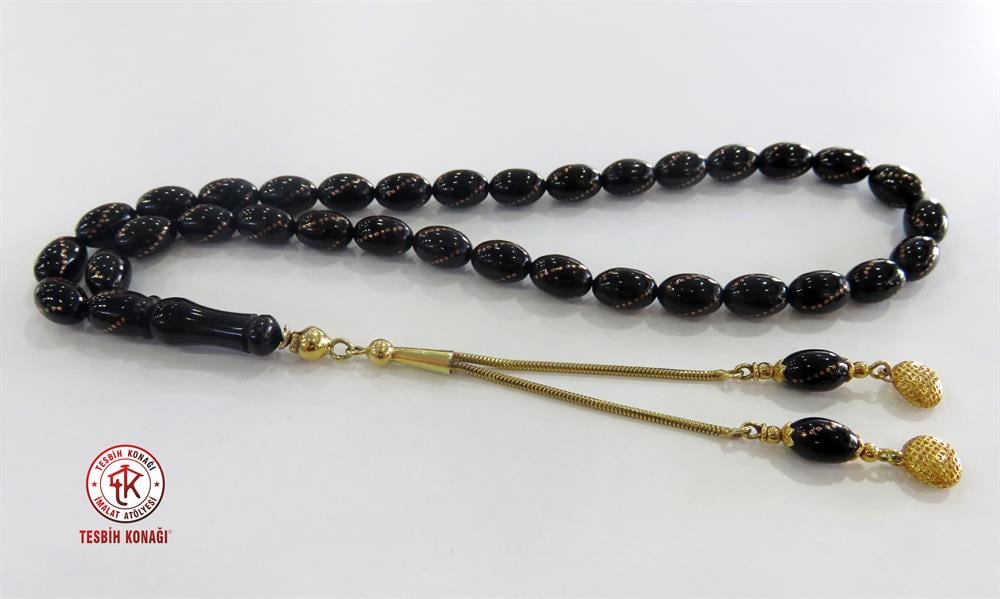 Erzurum Oltusu 14 Ayar Altın Püsküllü Tesbih