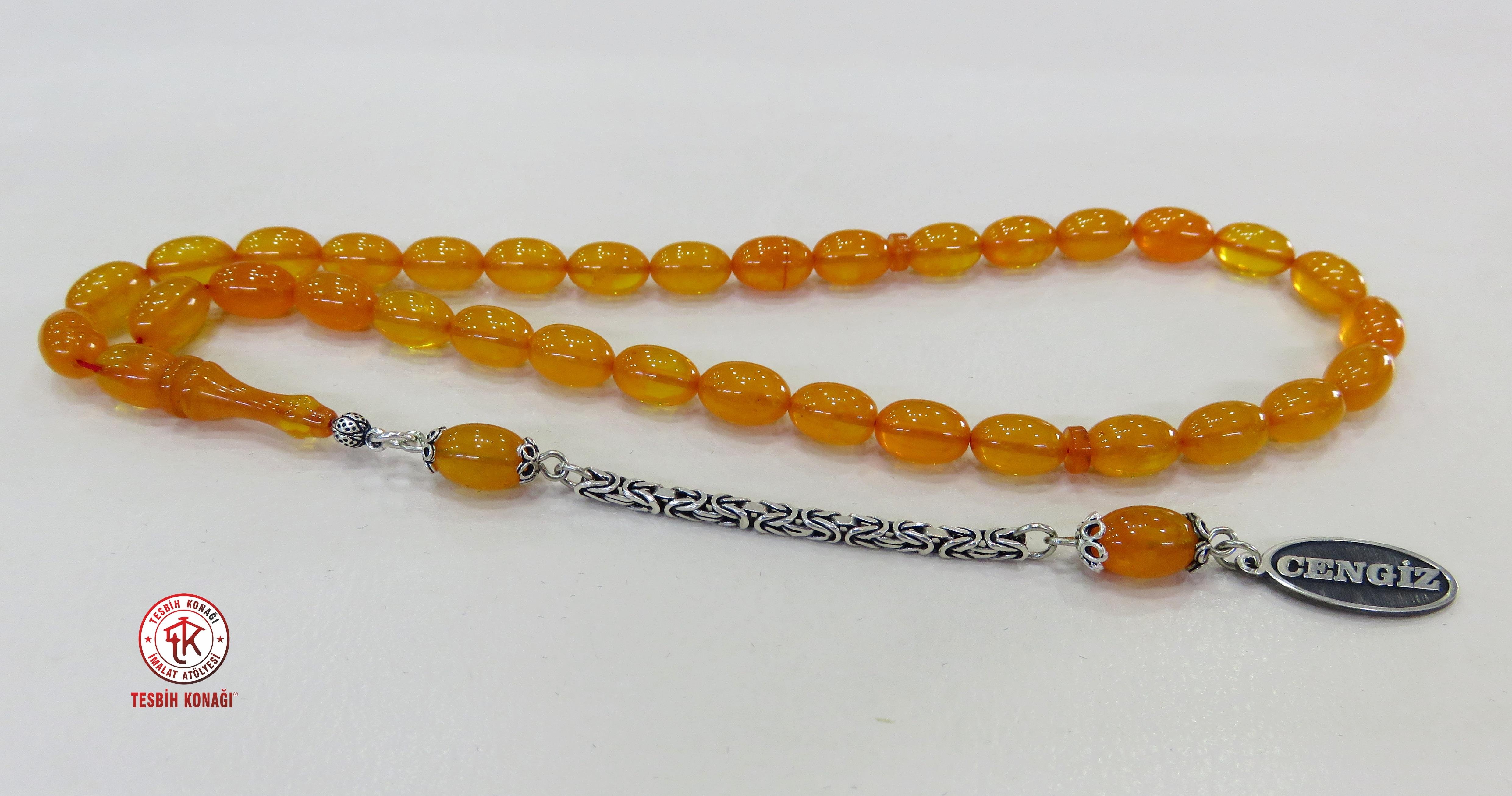 Sıkma Kehribar Tesbih