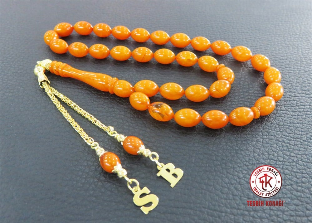 Sıkma Kehribar Tesbih