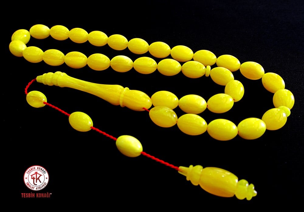 Sıkma Kehribar Tesbih