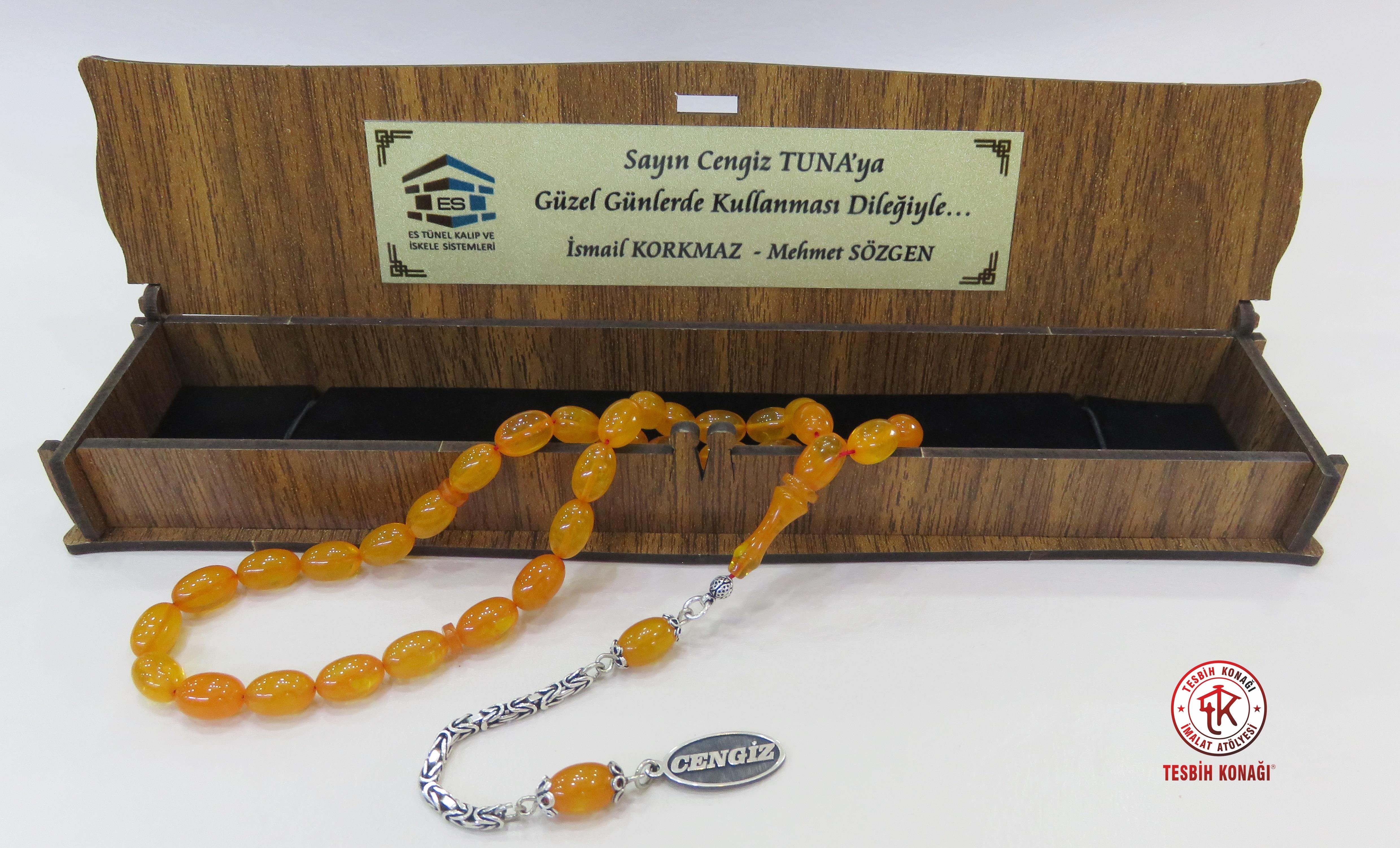 Sıkma Kehribar Tesbih