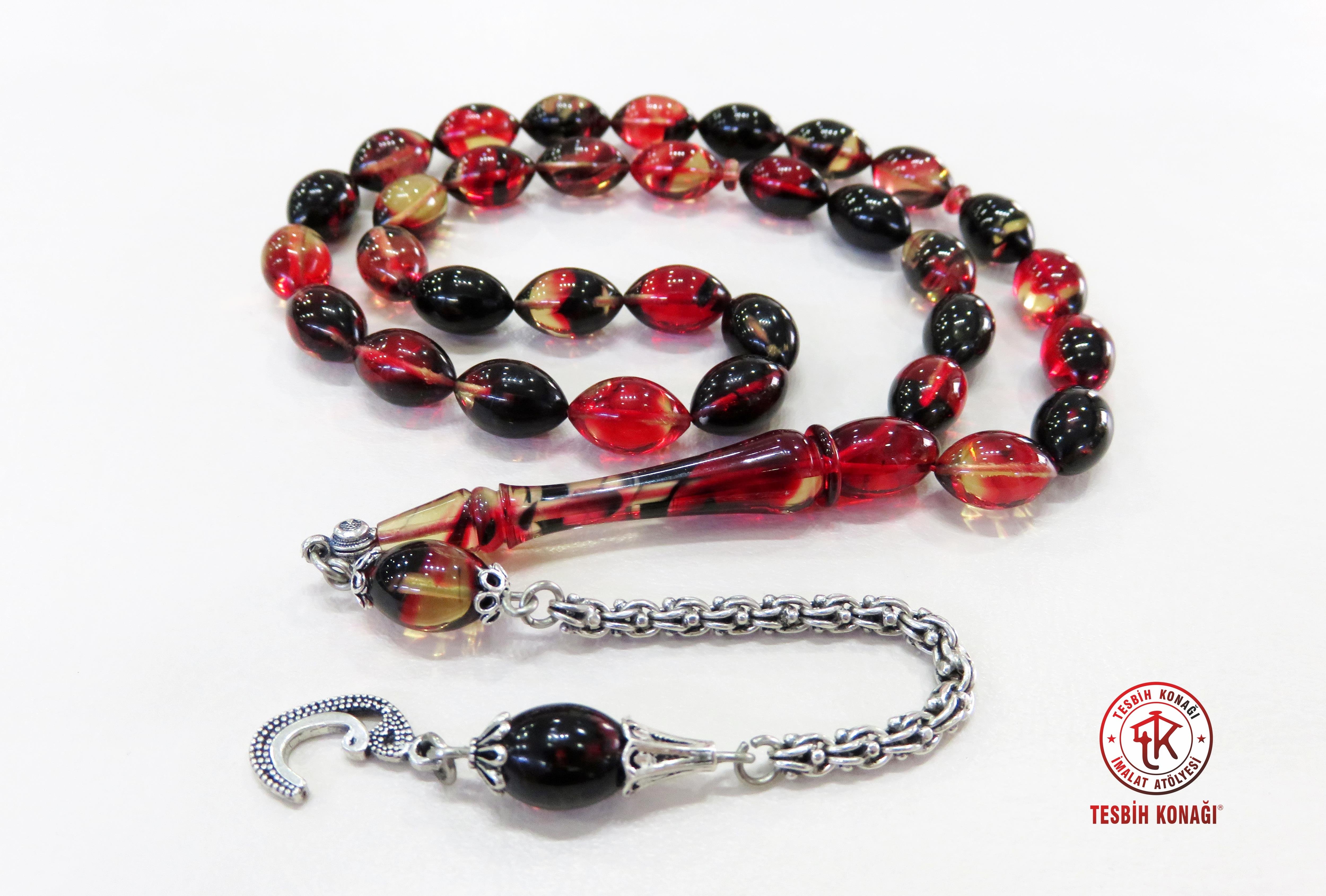 Sıkma Kehribar Tesbih