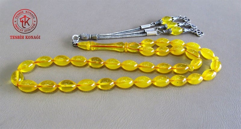 Sıkma Kehribar Tesbih