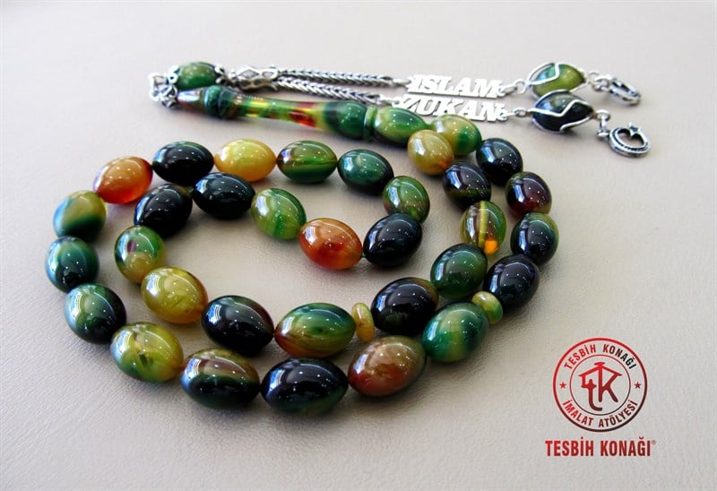 Sıkma Kehribar Tesbih